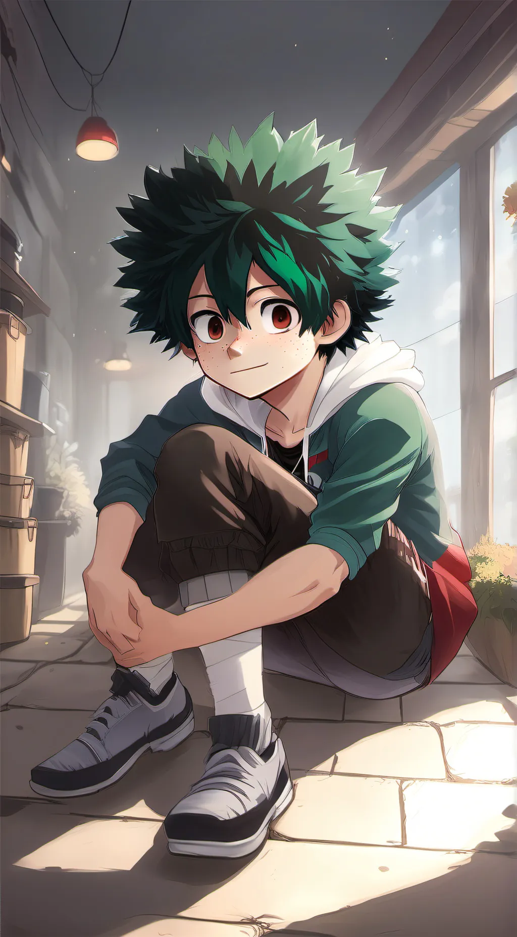 ai character: deku background