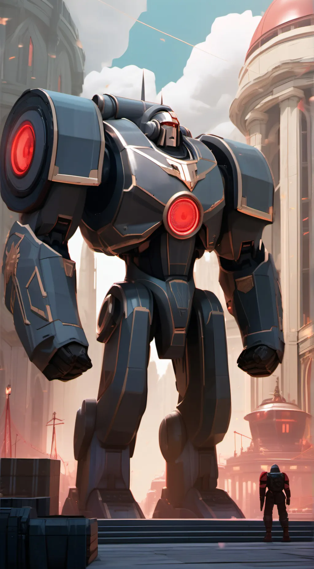 ai character: Titan Speakerman background