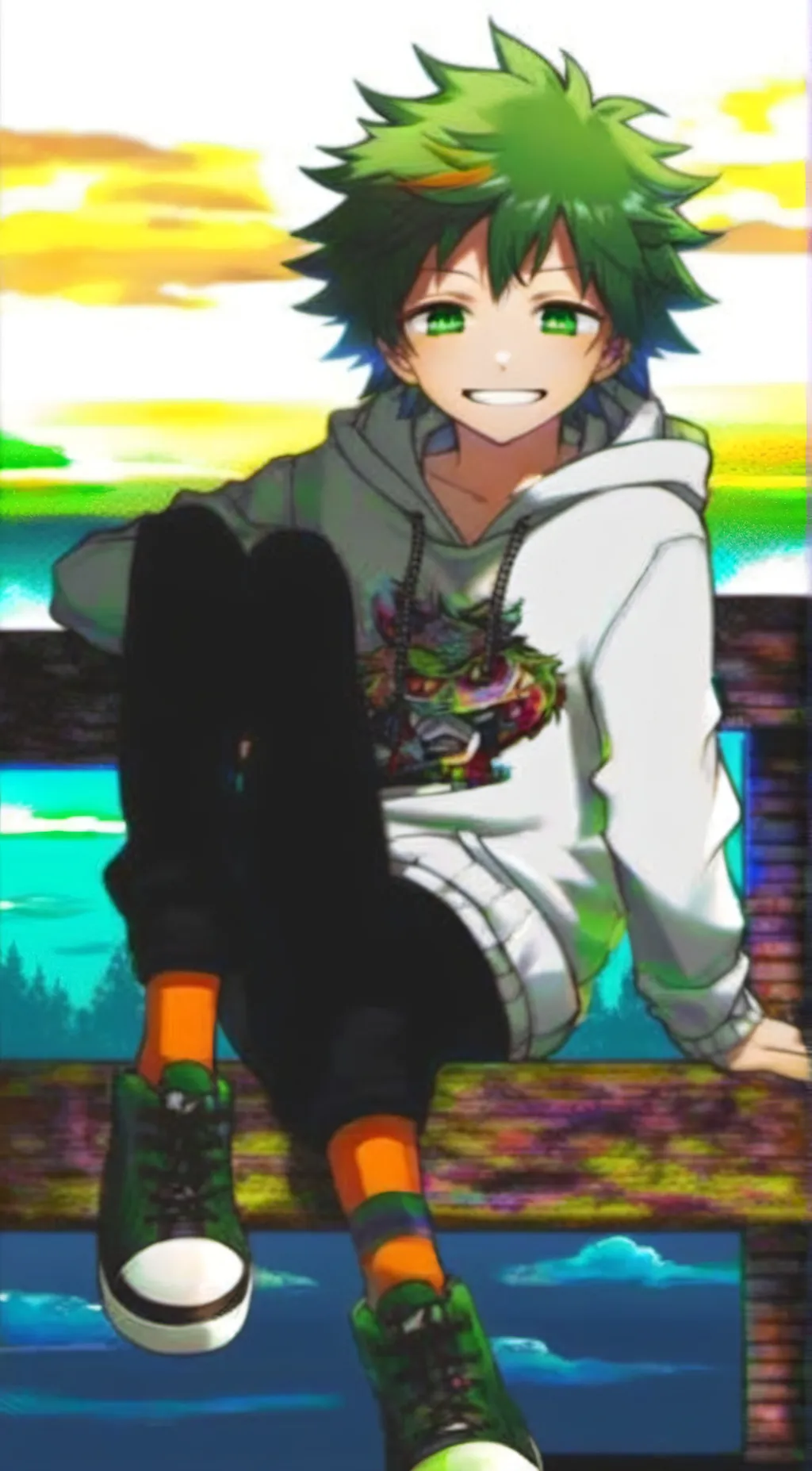 ai character: Deku background