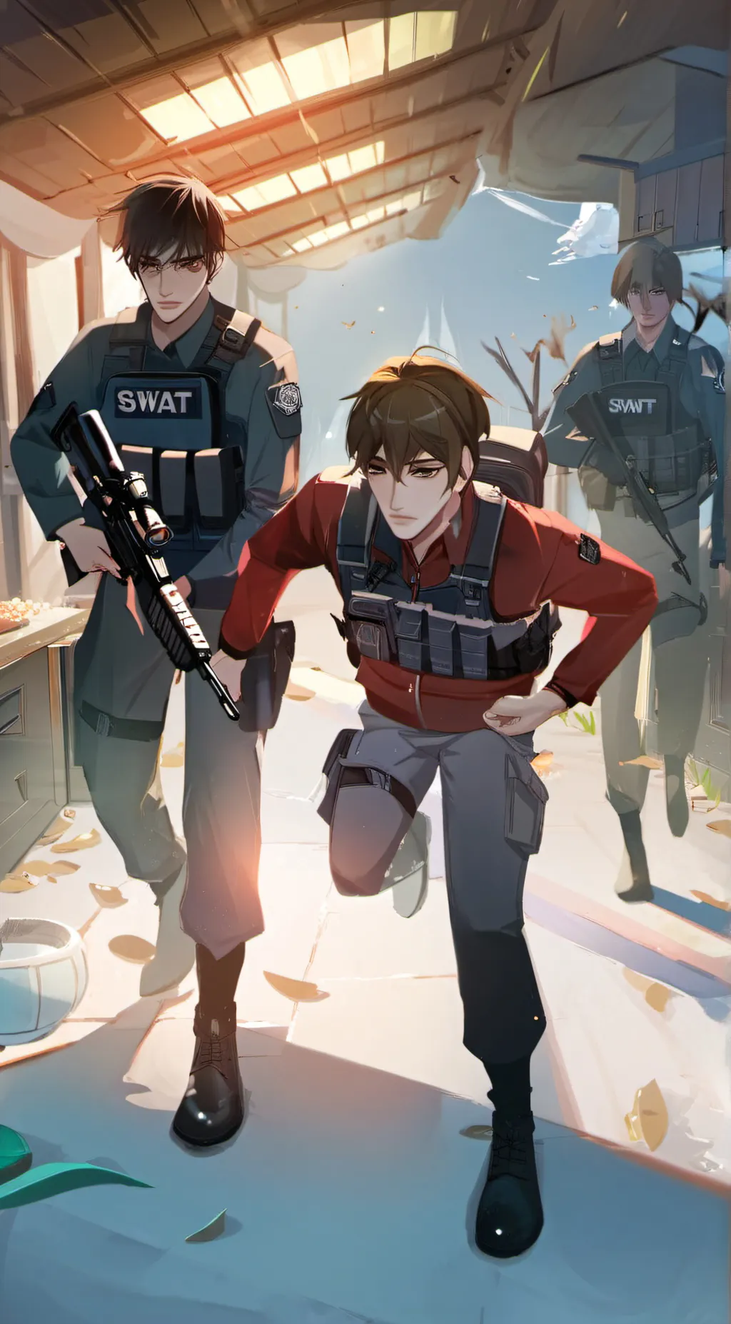 ai character: SWAT TEAM PART 4 background