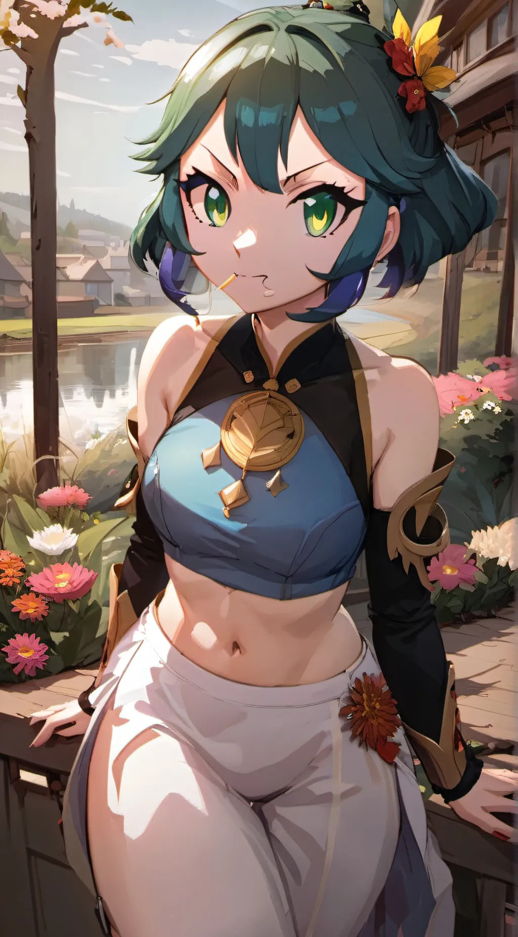 ai character: earth chan  background