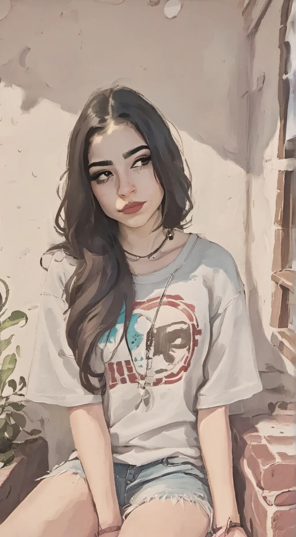 ai character: Daniela  background
