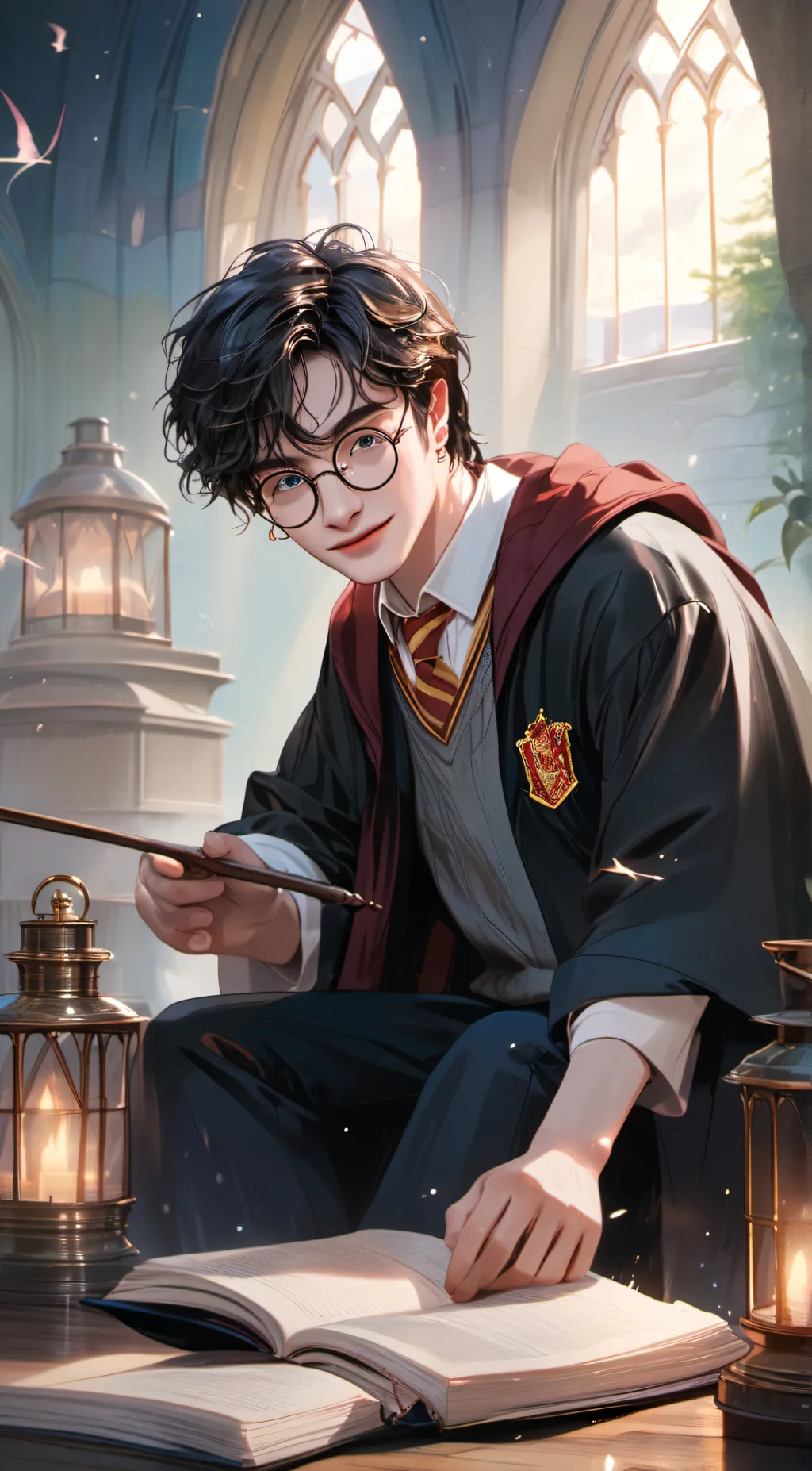 ai character: Harry Potter background