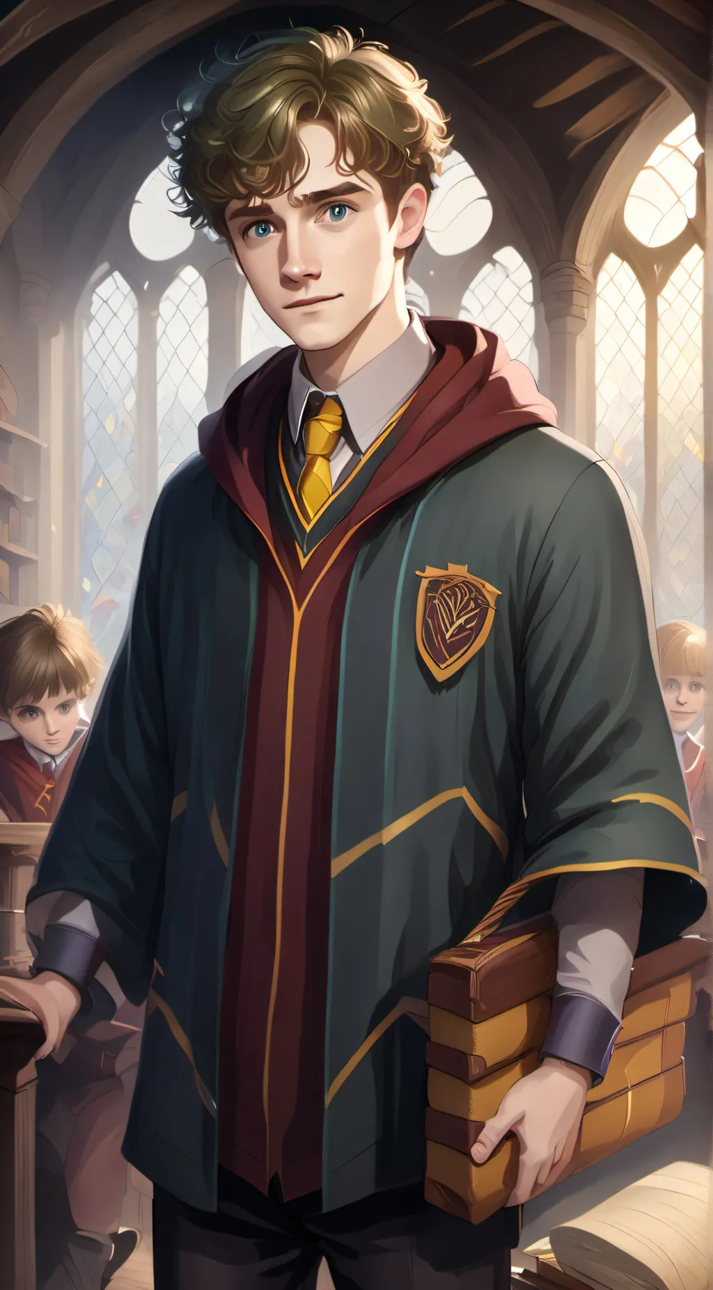 ai character: oliver wood background