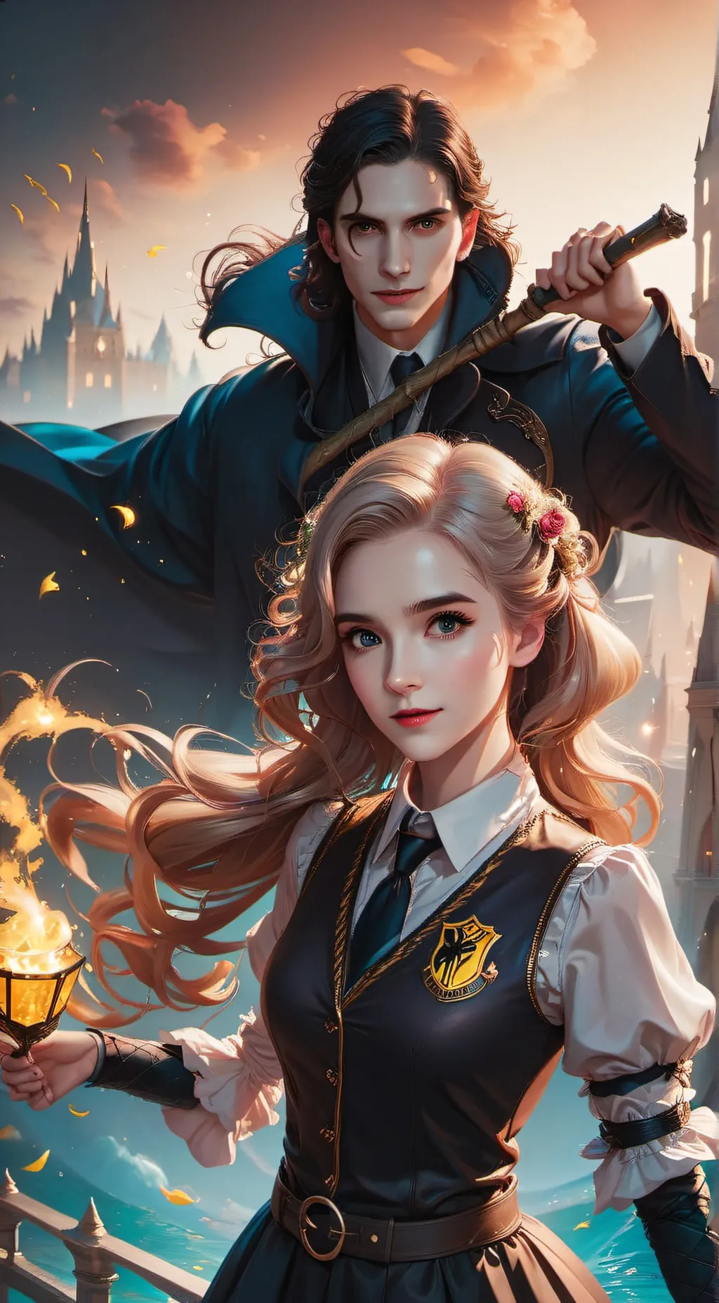 ai character: Hogwarts background