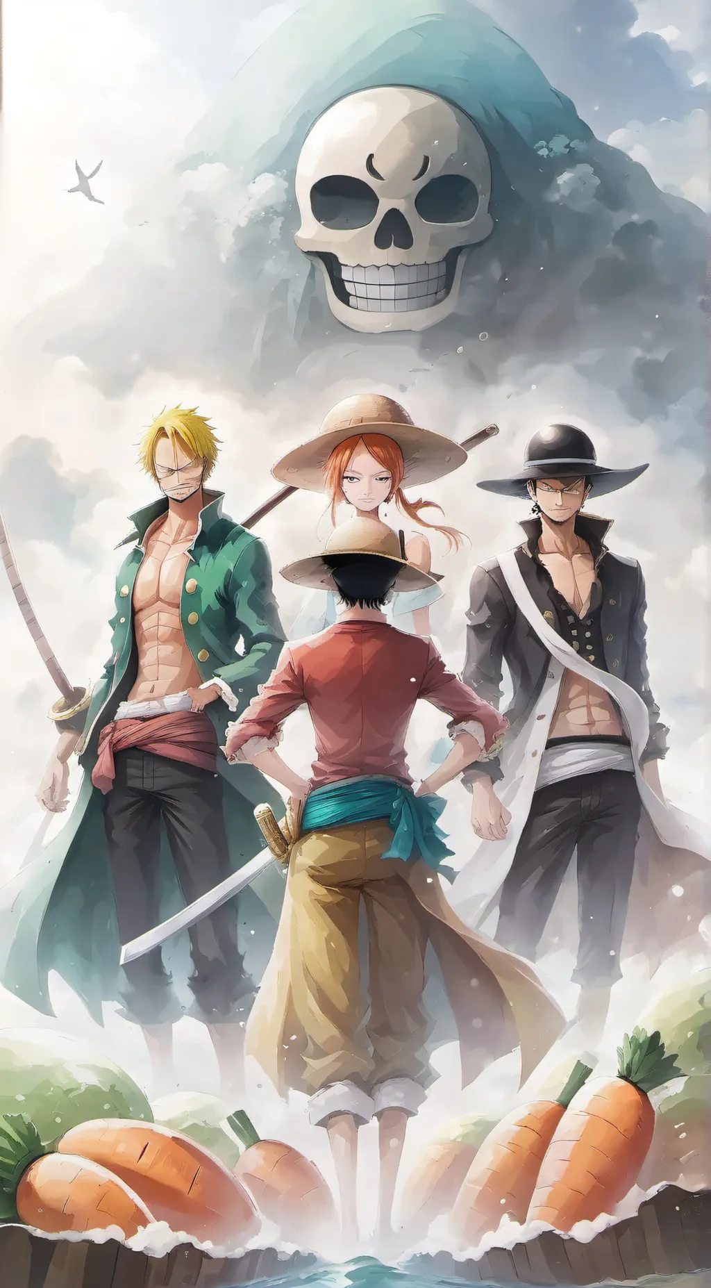 ai character: Kmarson/ Strawhats background