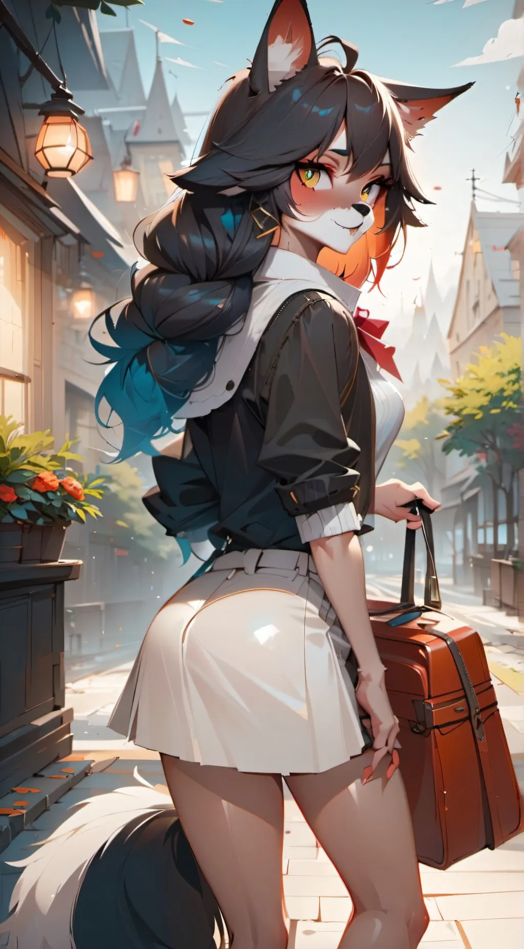 ai character: Are u a furry test background