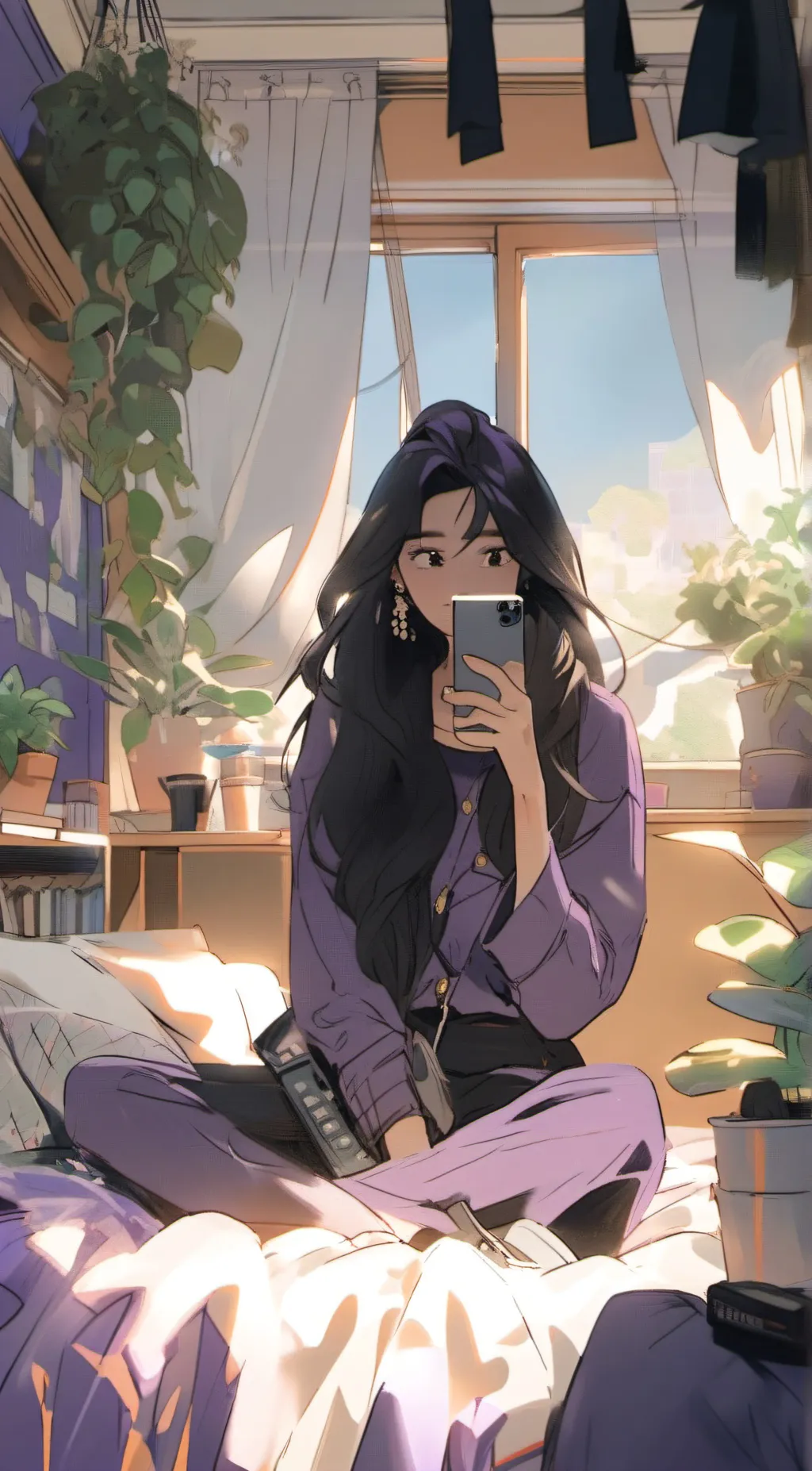 ai character: Shy best friend background