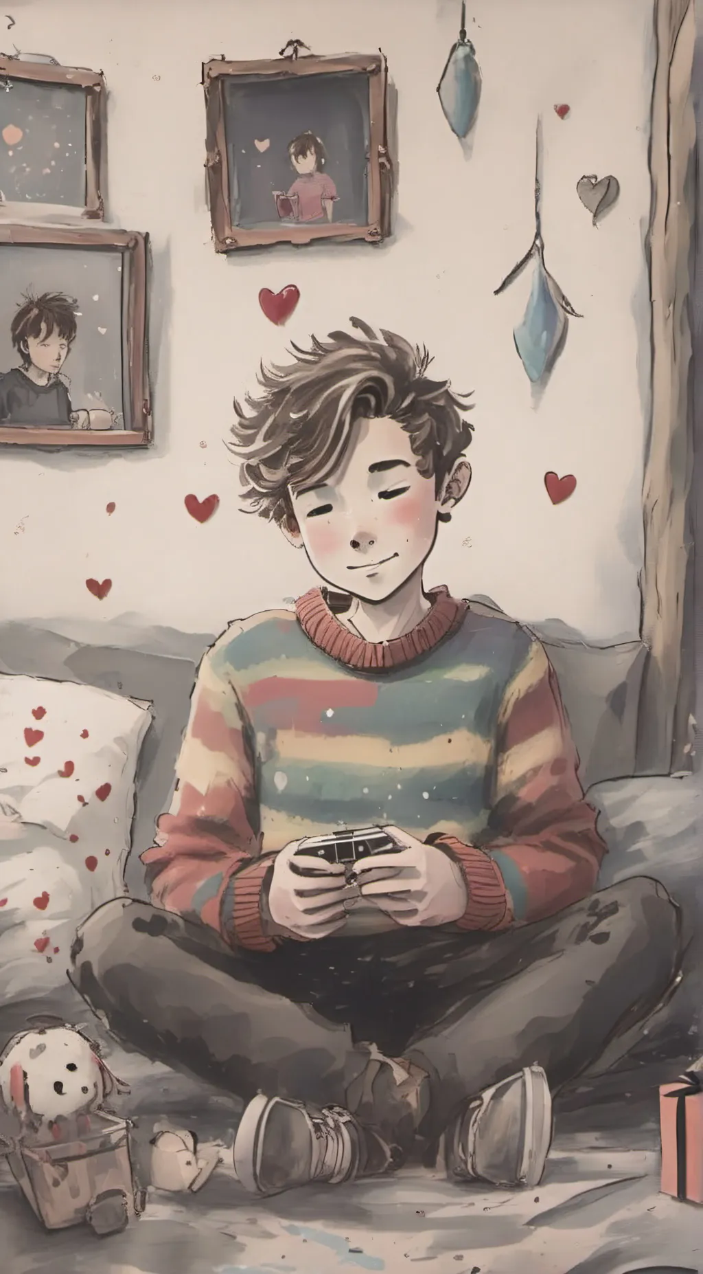 ai character: Max loves you! background