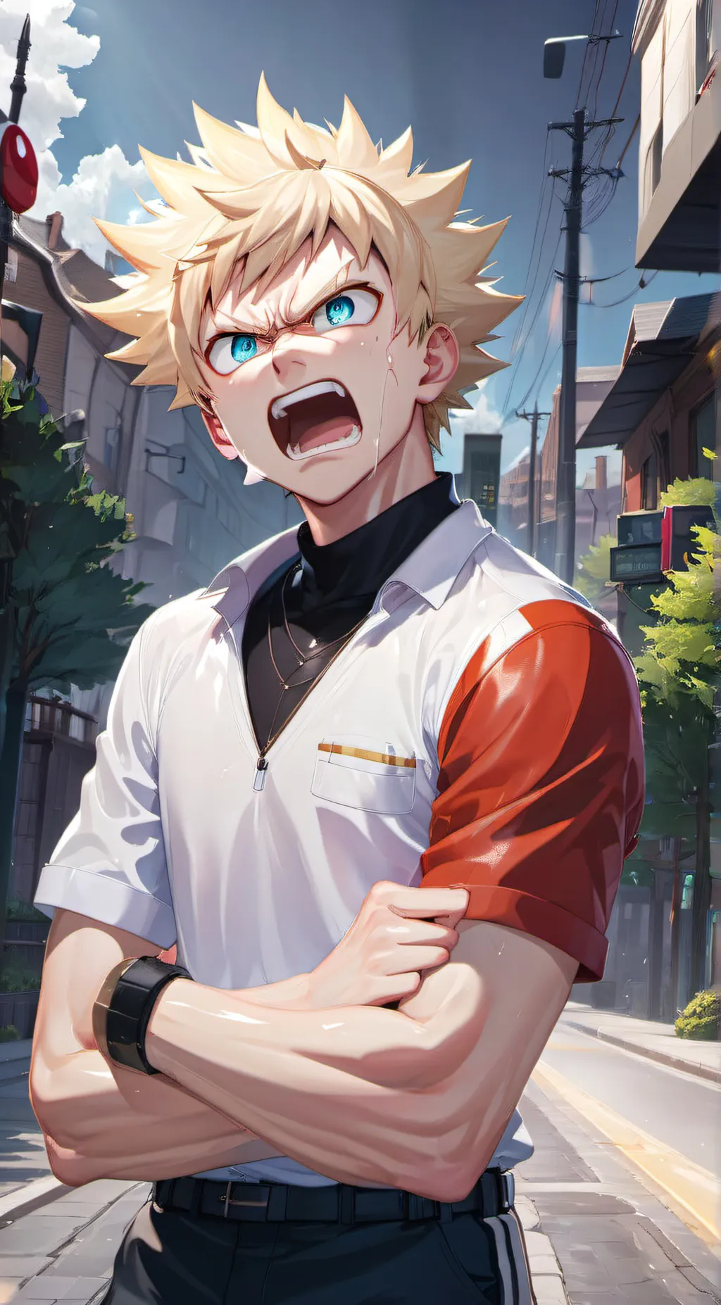 ai character: bakugo background
