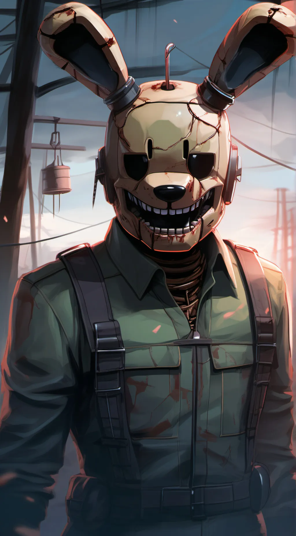 ai character: Springtrap  background