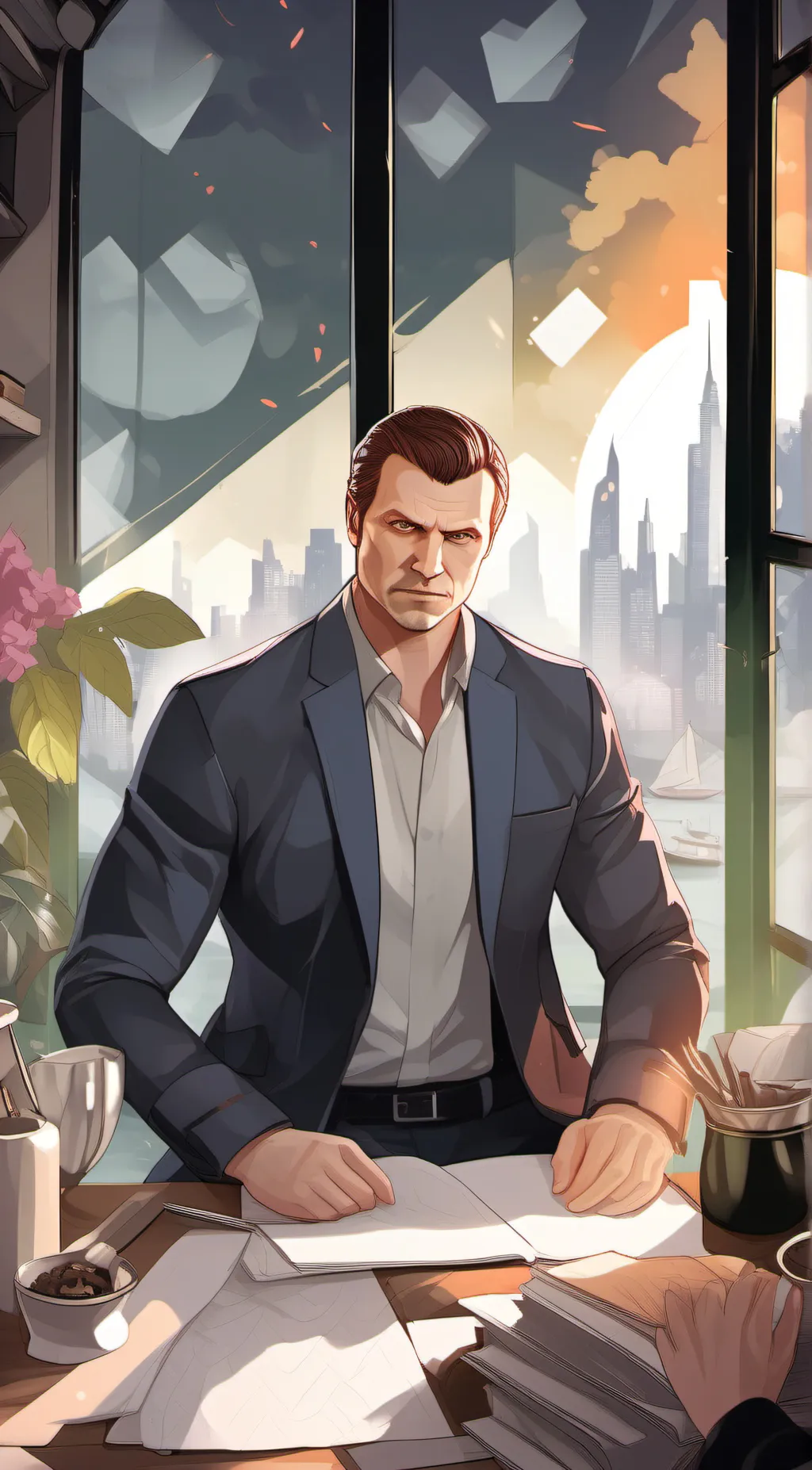 ai character: Micheal GTA5 background