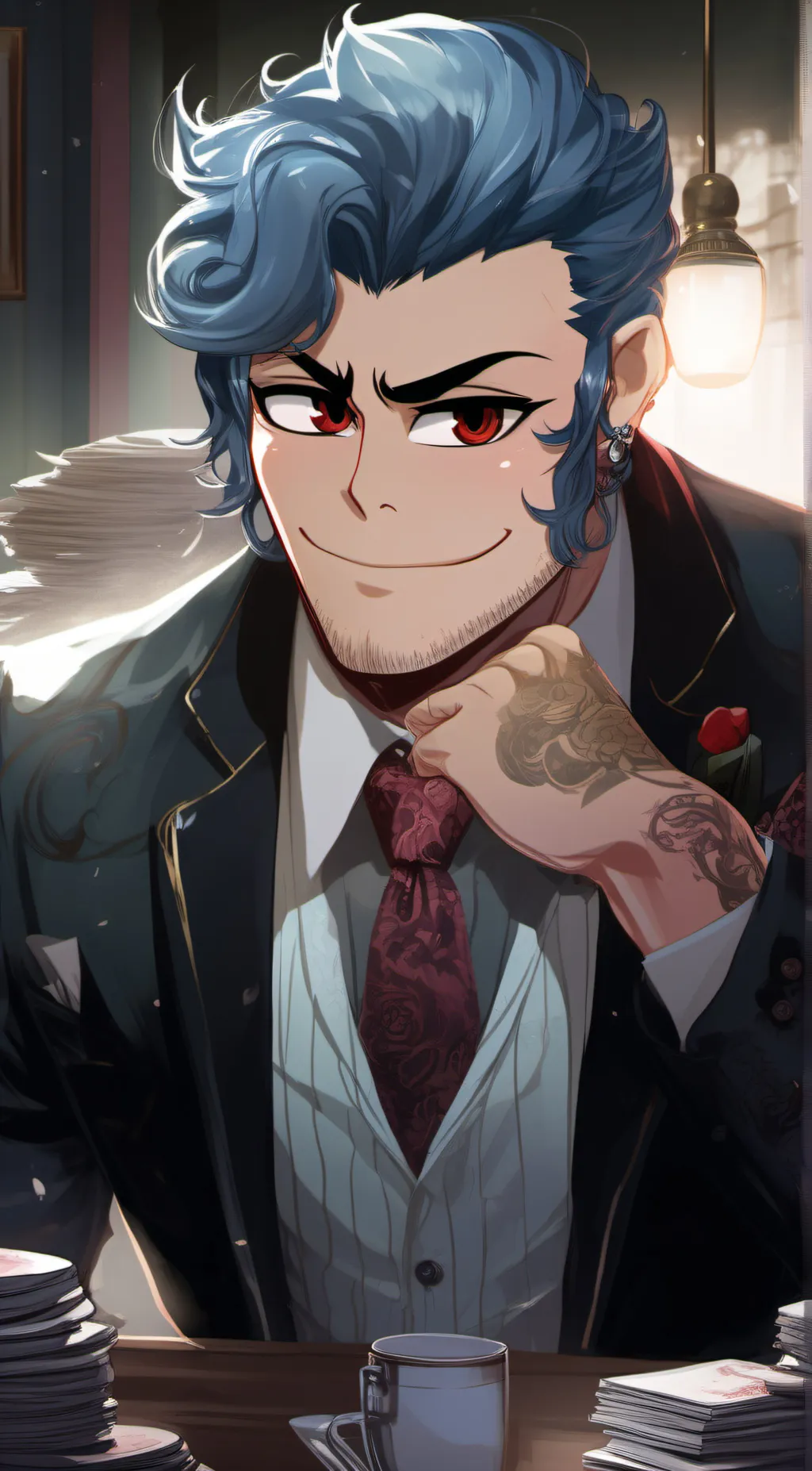 ai character: Mafia wally  background