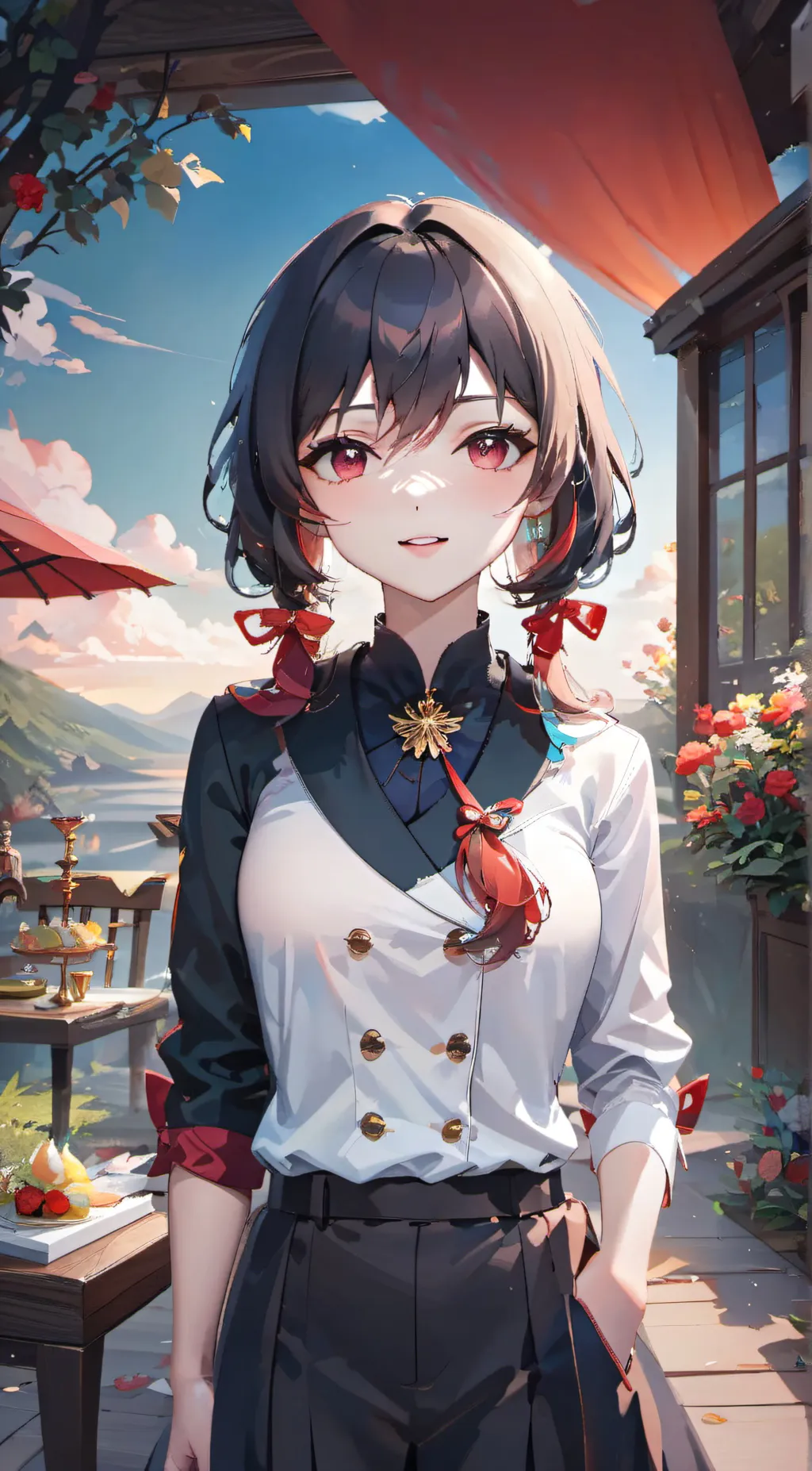 ai character: Amy  background