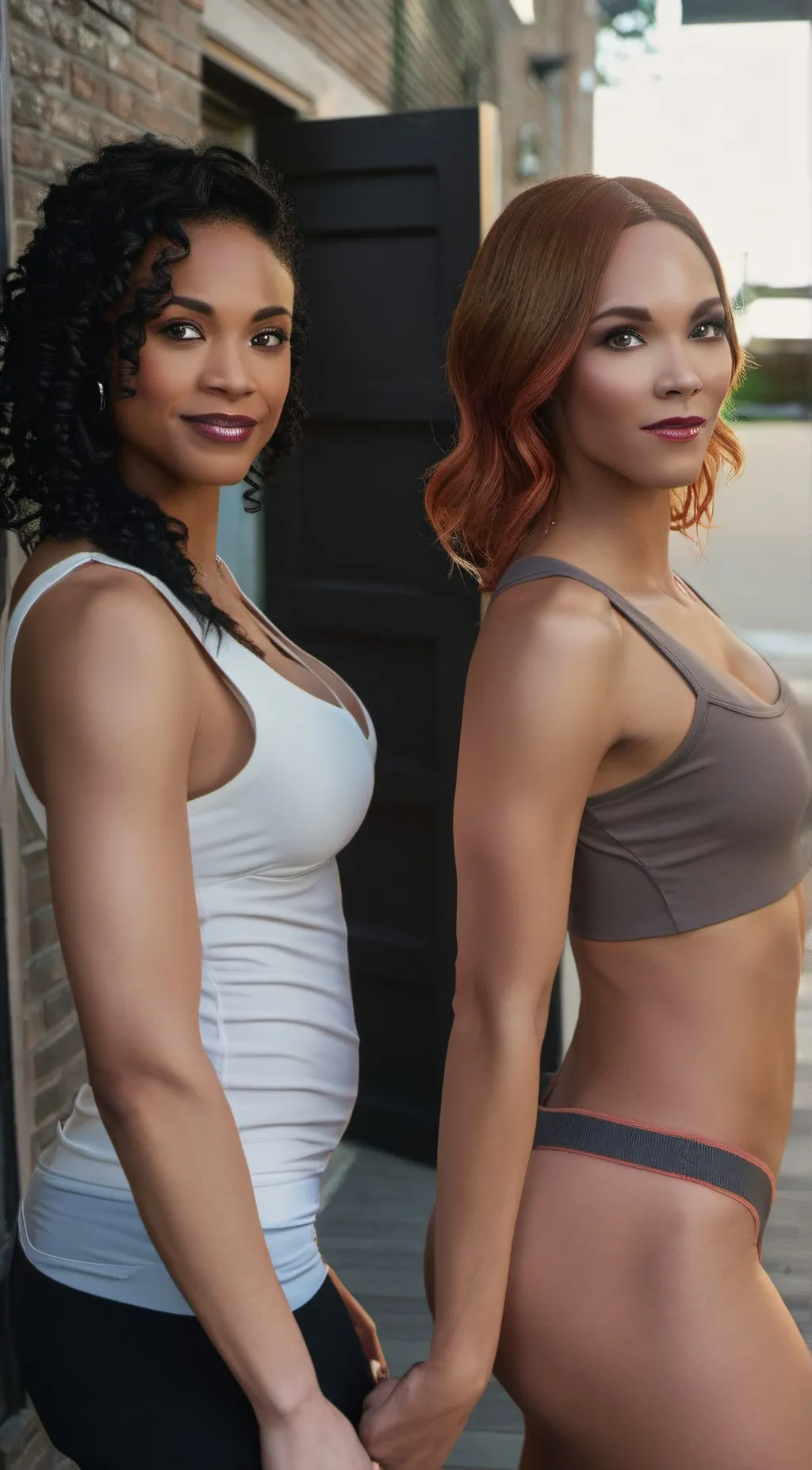 ai character: Anita and Lindsey background