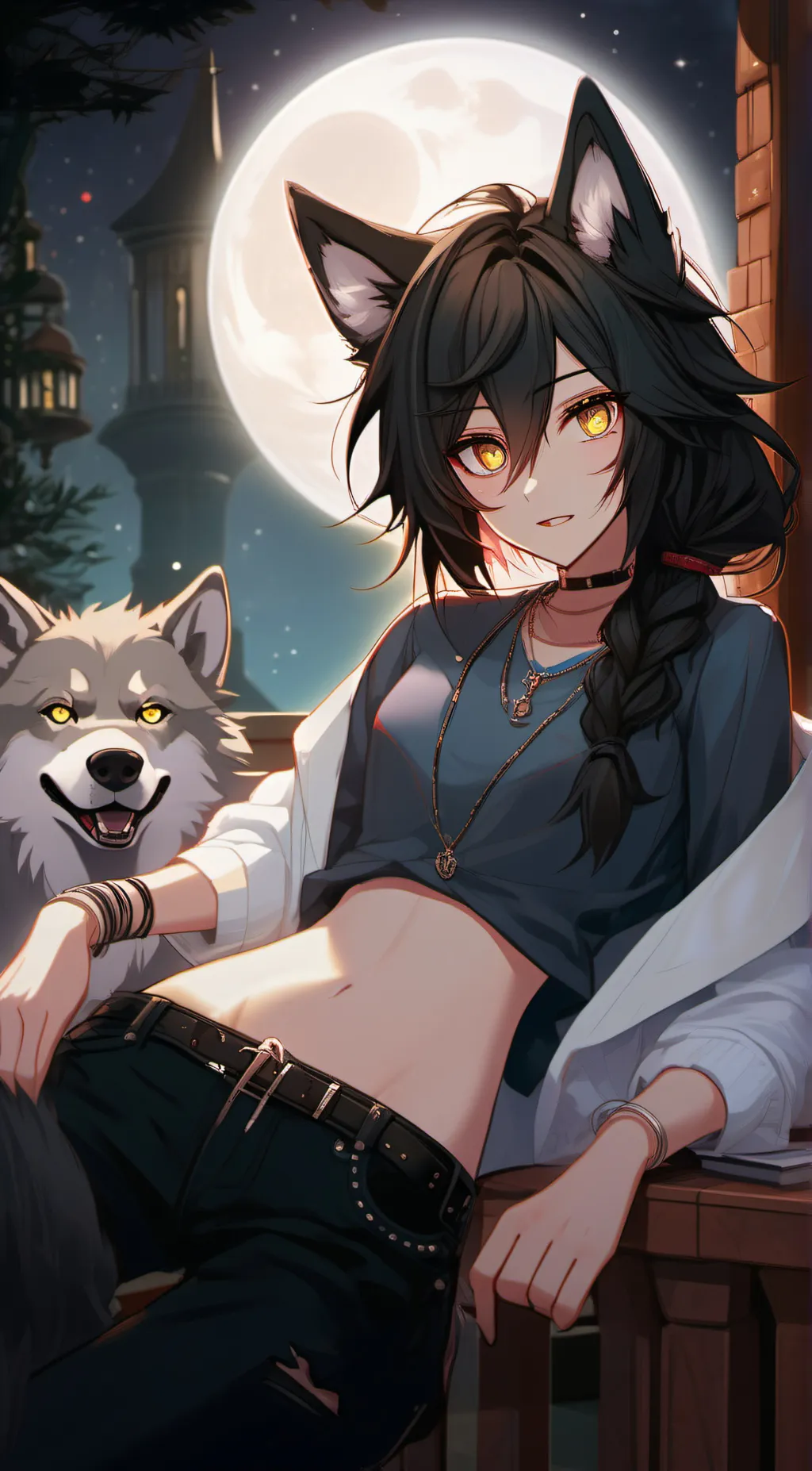 ai character: Midnight background