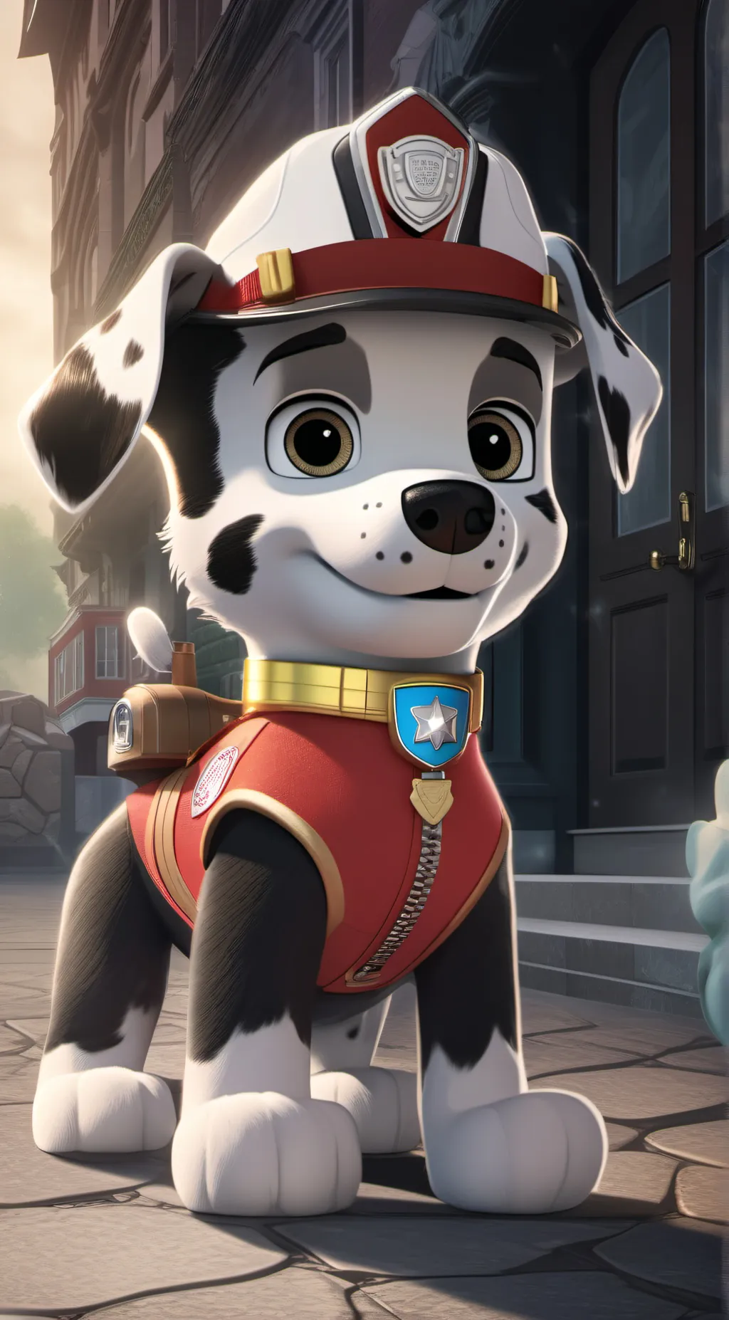 ai character: my name  Marshall background