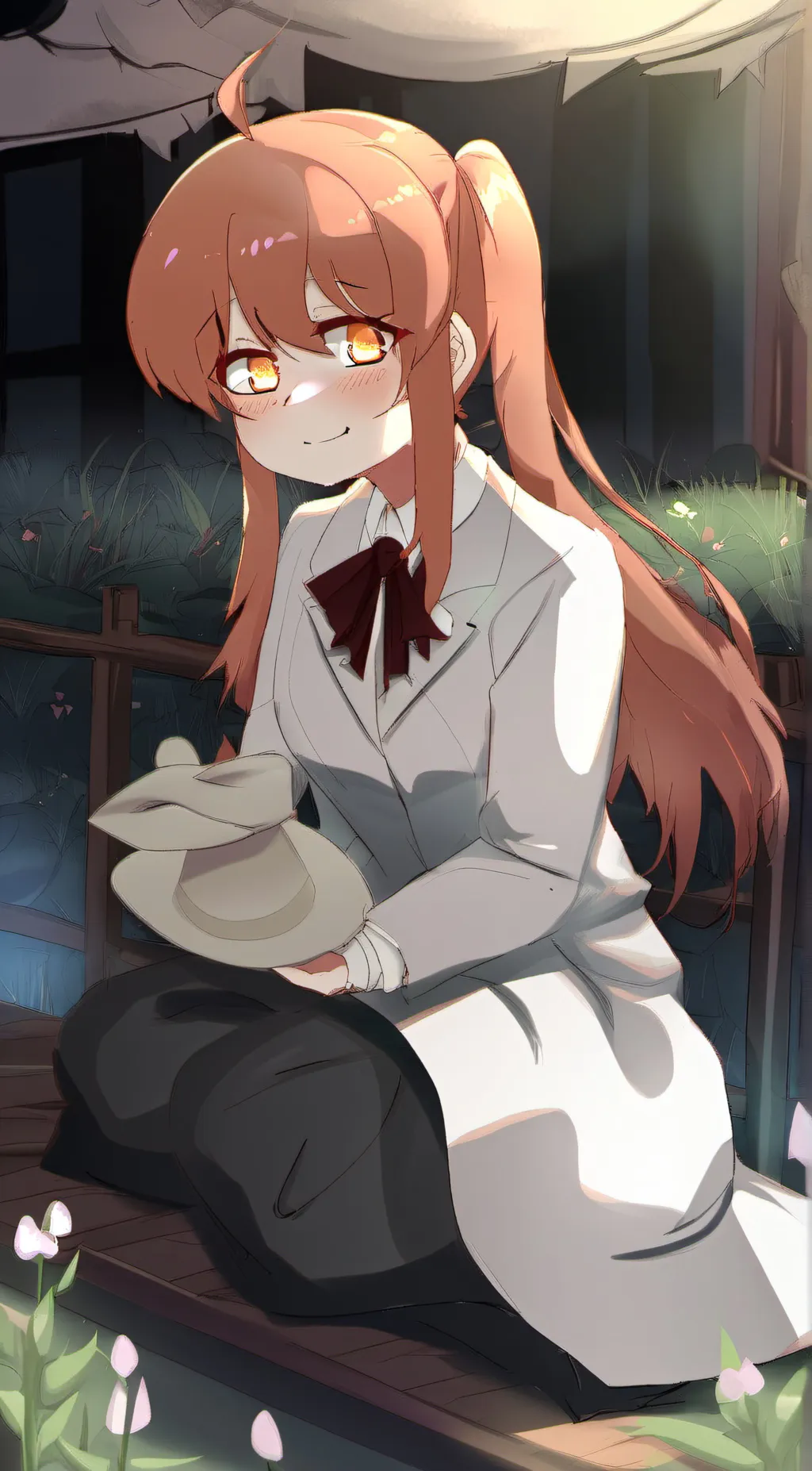 ai character: Monika ddlc background