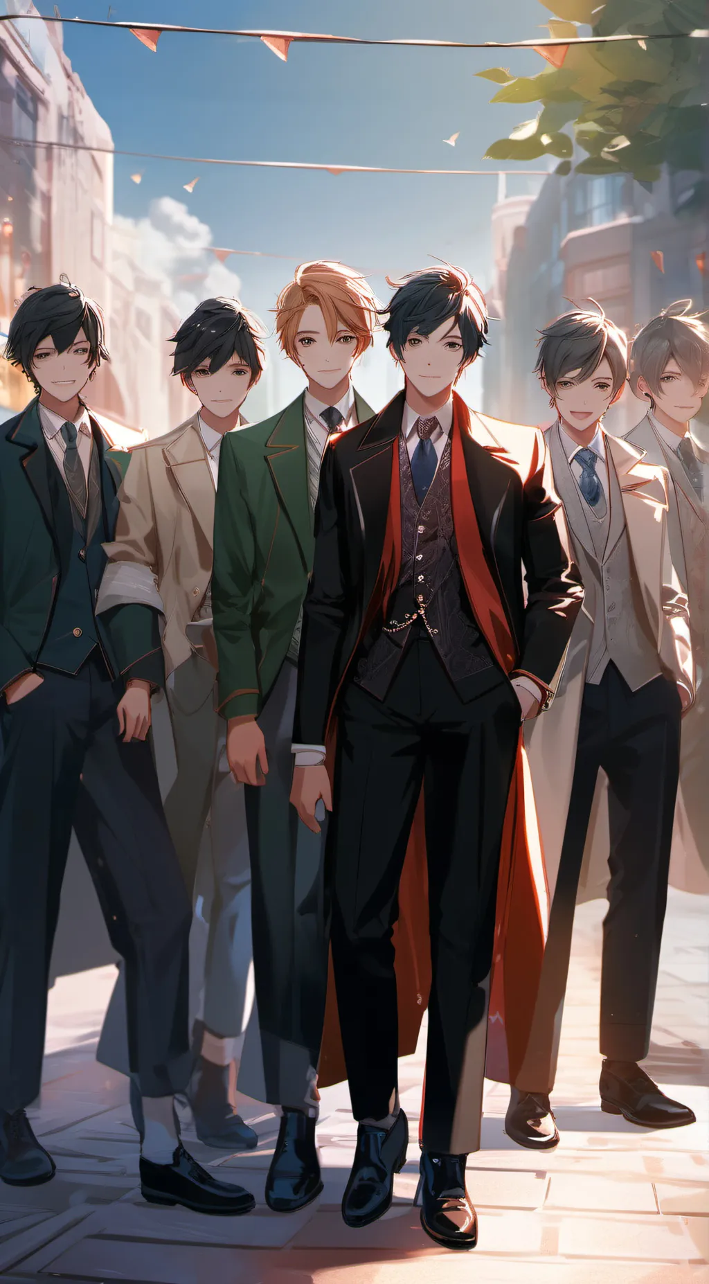 ai character: Slytherin boys 😎 background