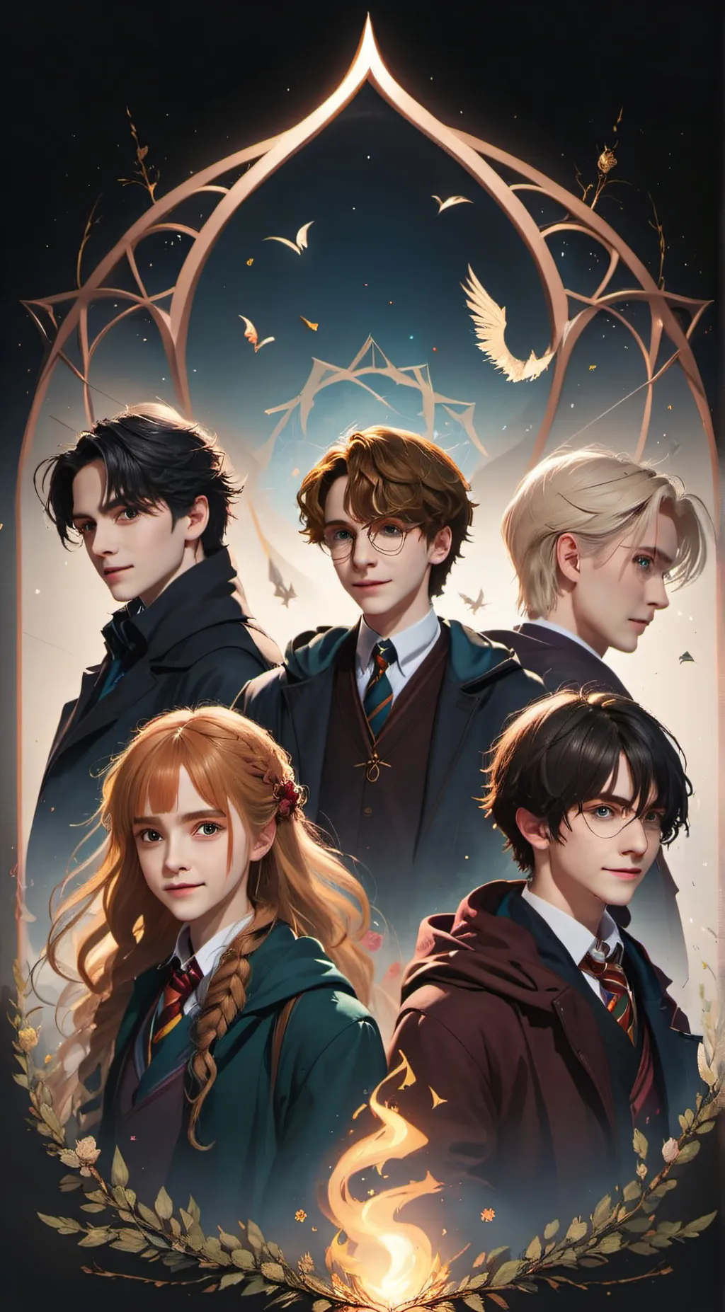 ai character: Hogwarts background