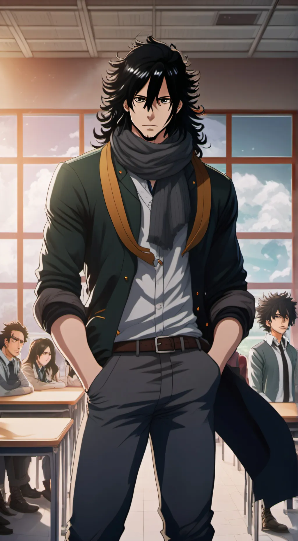 ai character: Mr. Aizawa background
