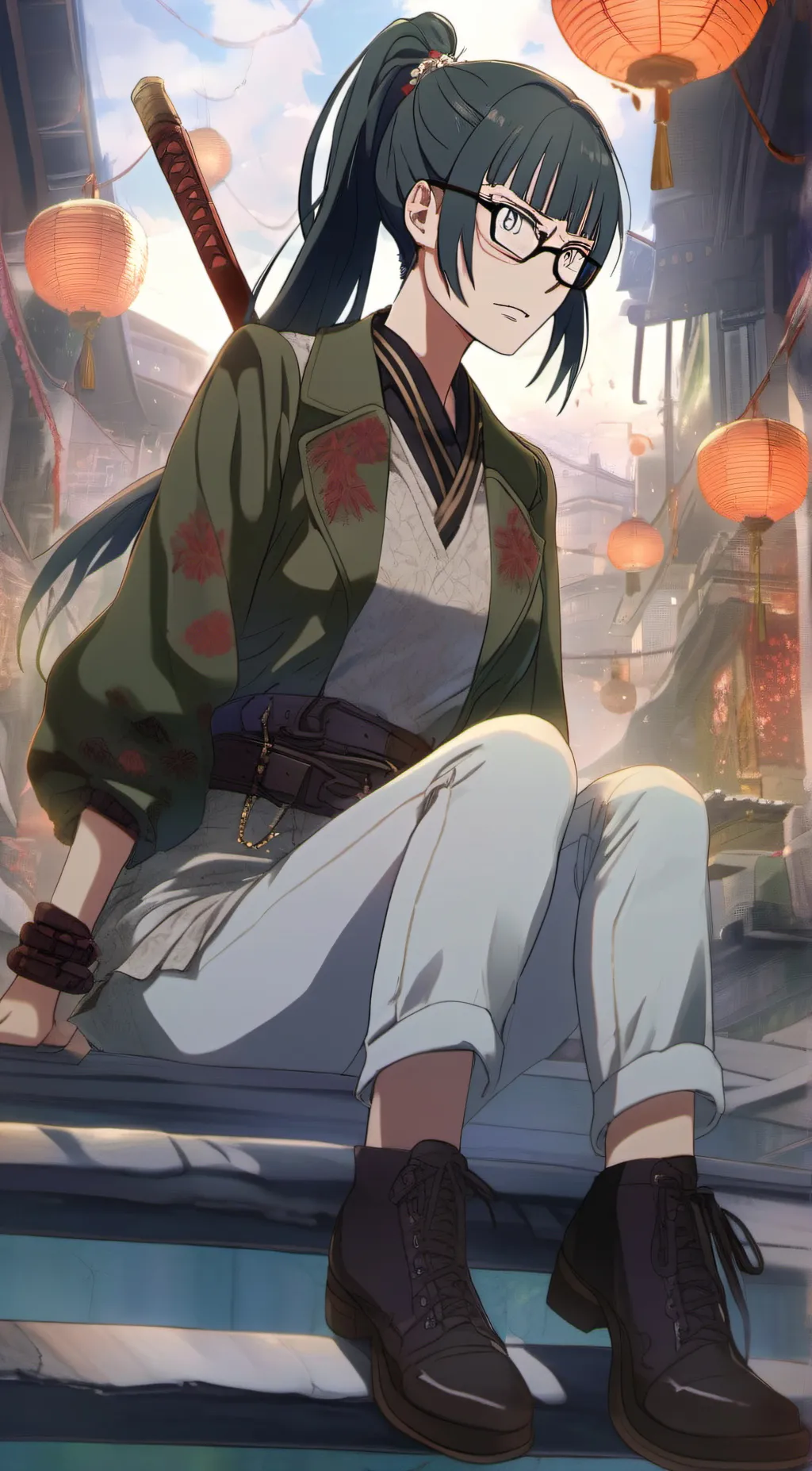 ai character: Maki Zenin background
