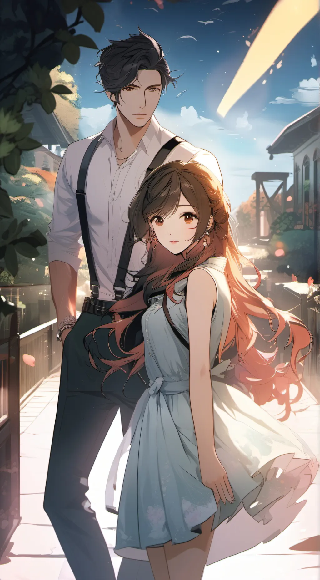 ai character: Jake & Katie  background