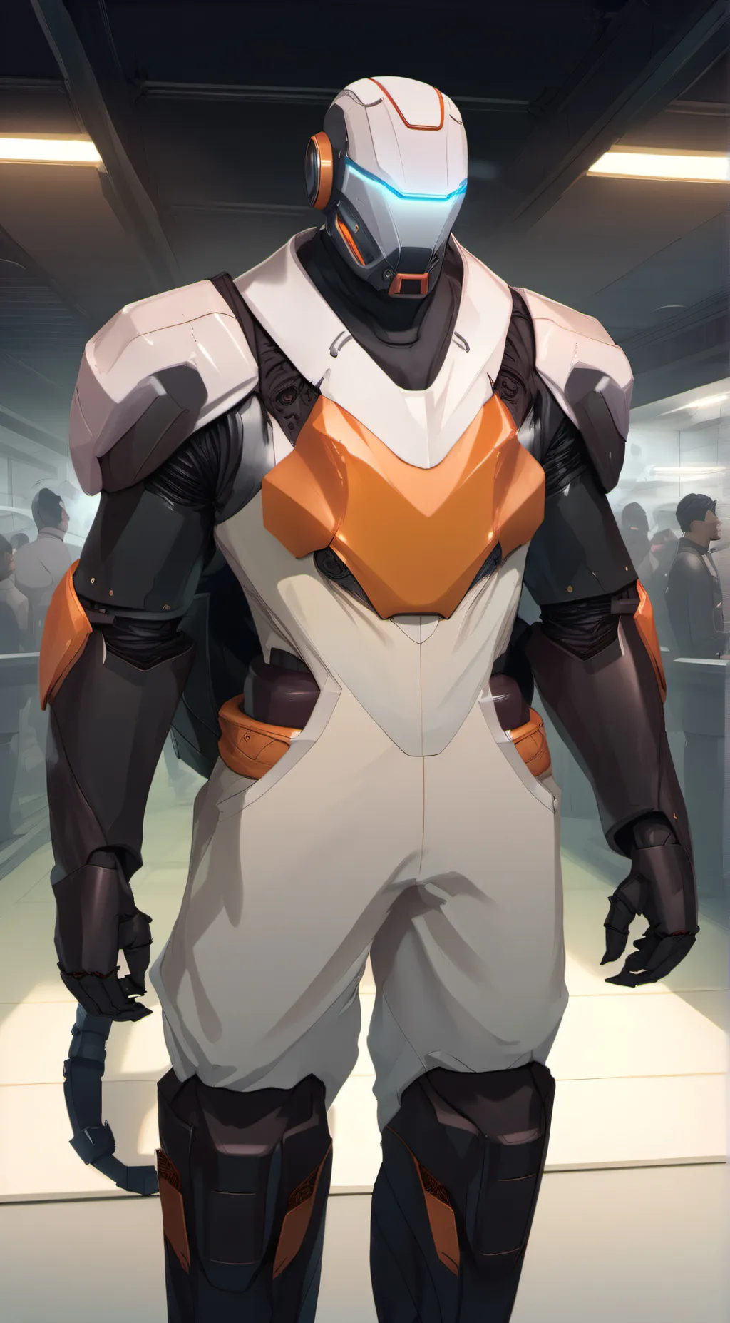 ai character: n suit background