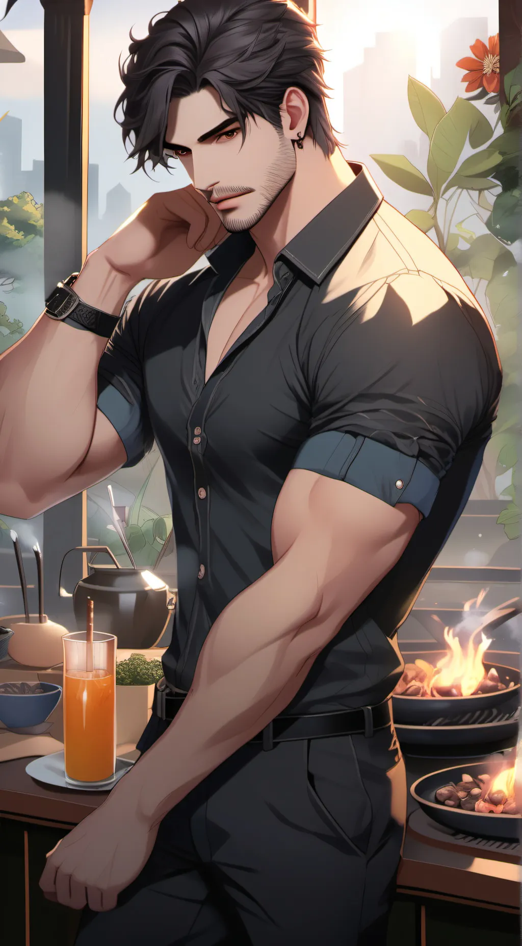 ai character: Liam background