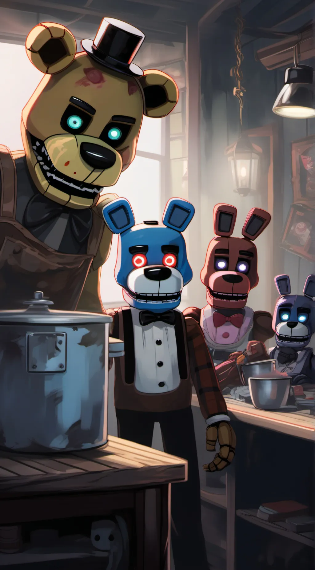 ai character: fnaf background