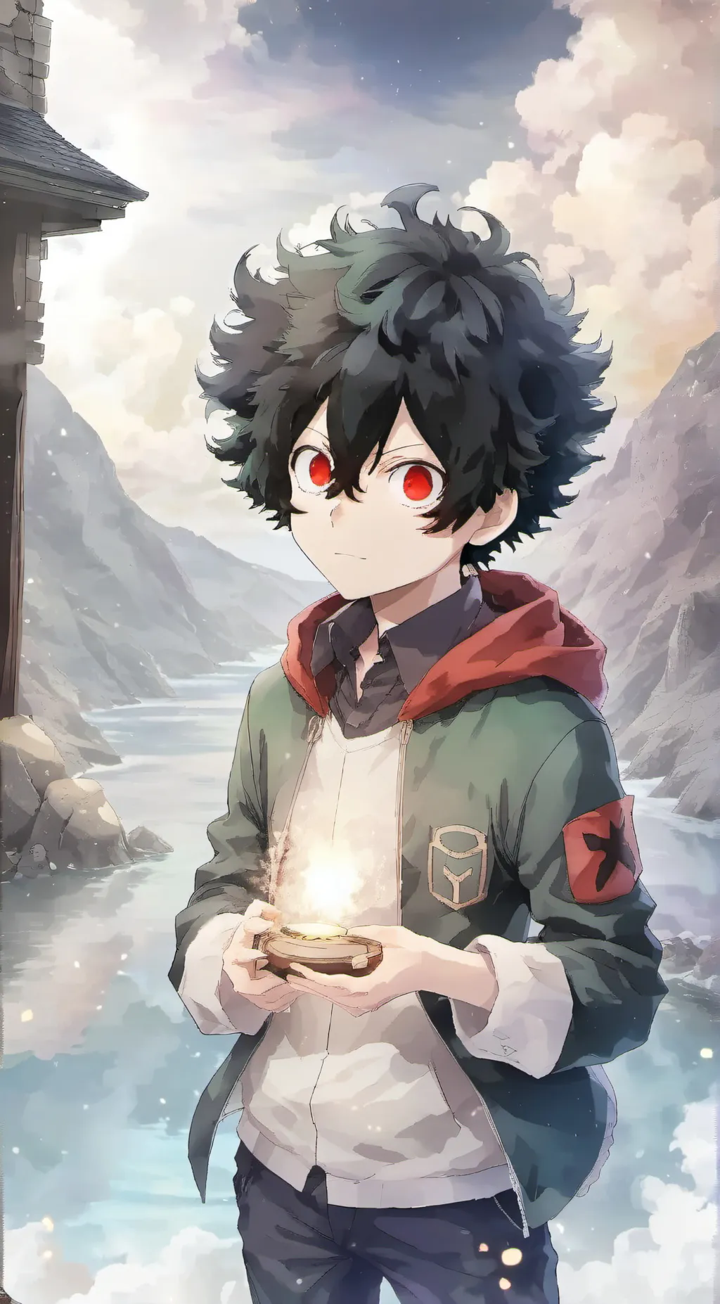 ai character: deku background