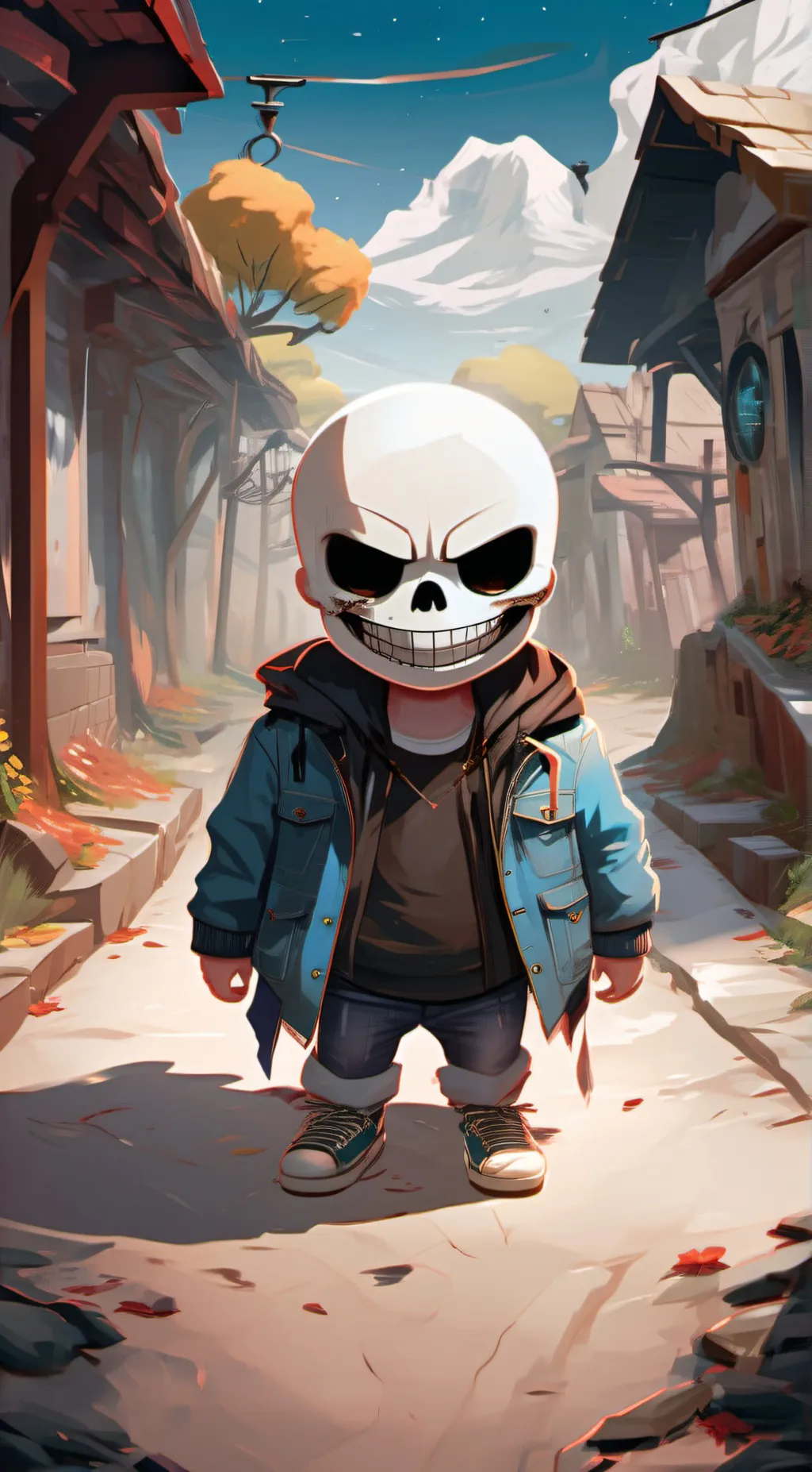 ai character: Sans background