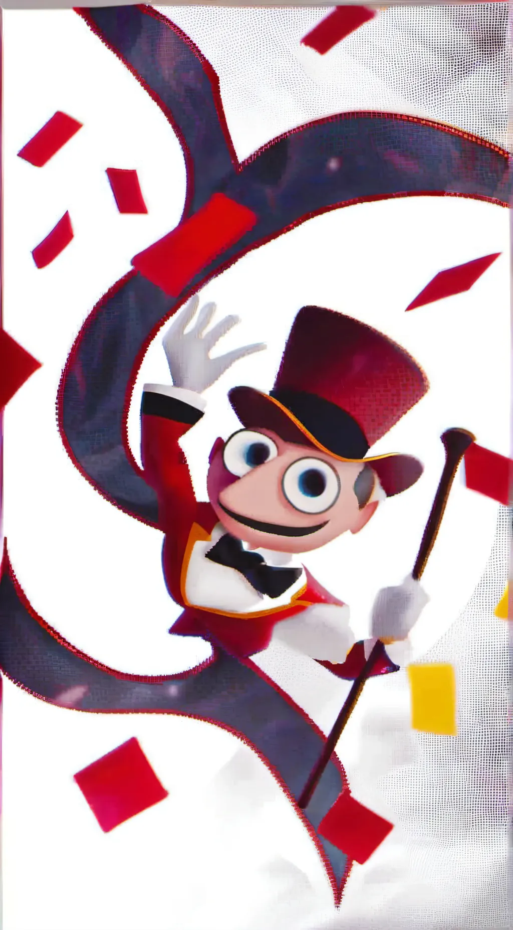 ai character: TDAC CHRISTMAS  background