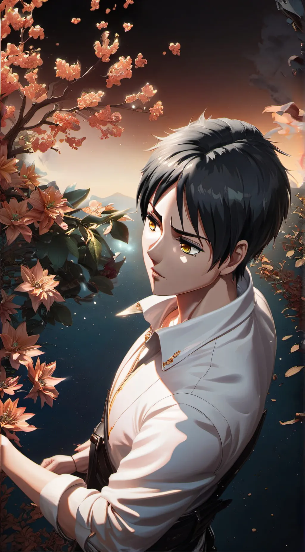 ai character: Marius Jake Tugade background