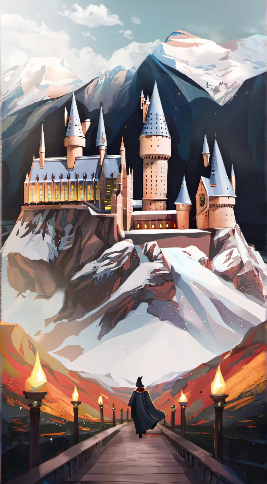 ai character: Hogwarts  background