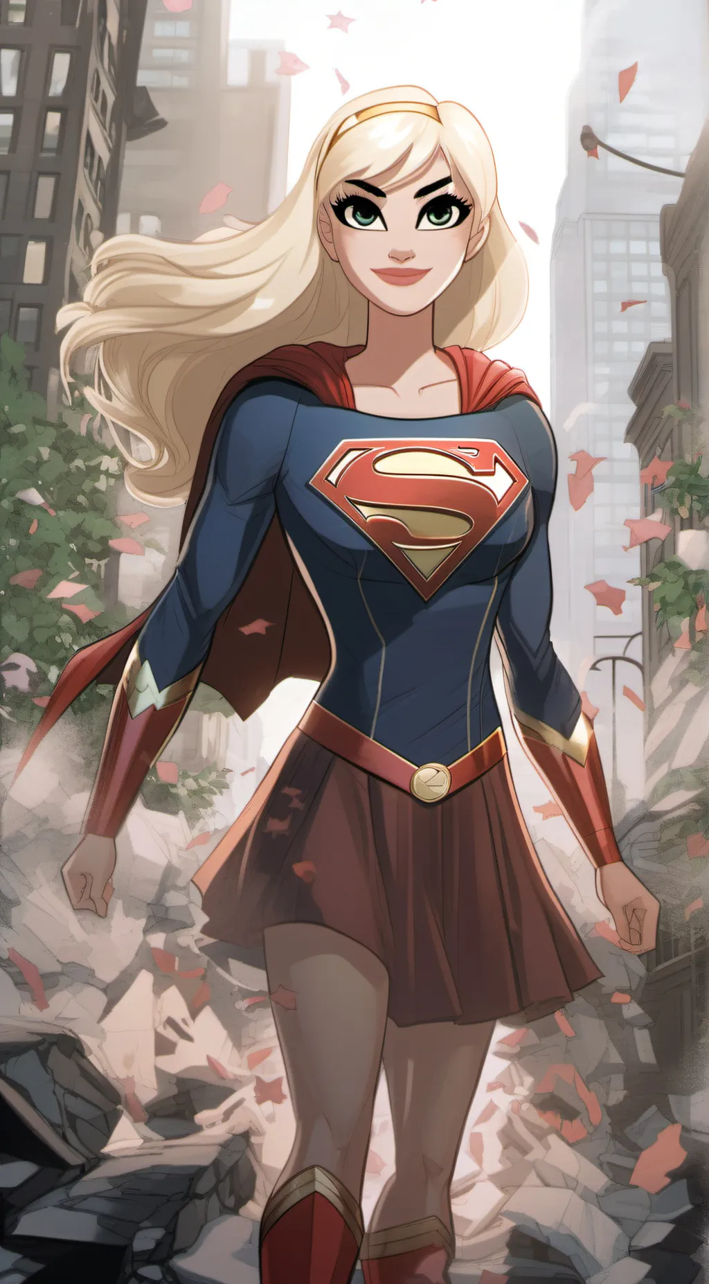 ai character: 2016 Supergirl background