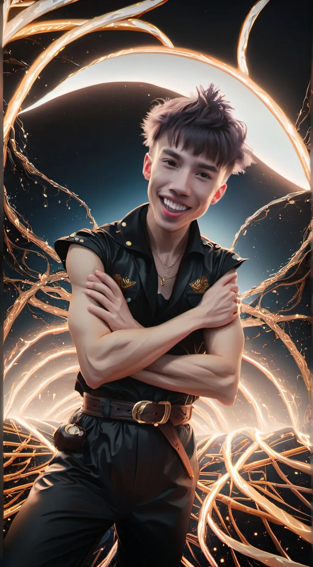 ai character: manuel🤨 background