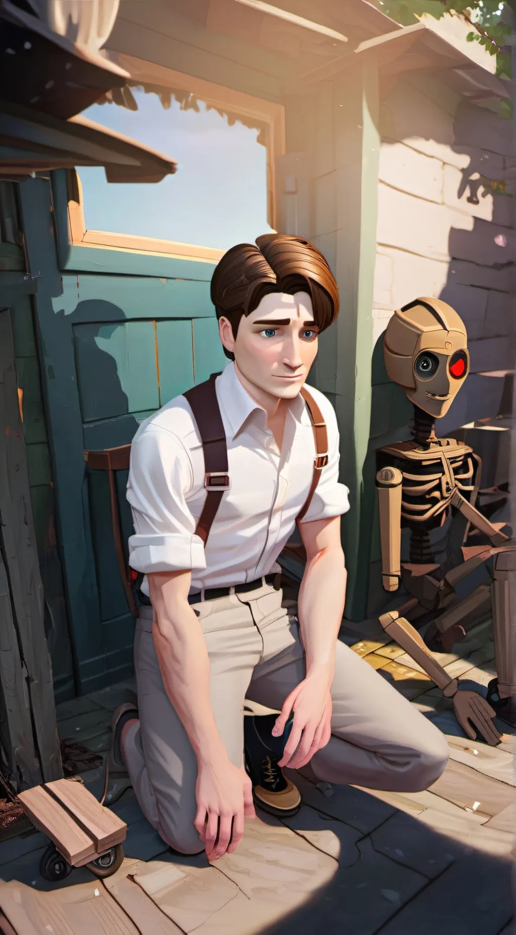 ai character: michael afton background