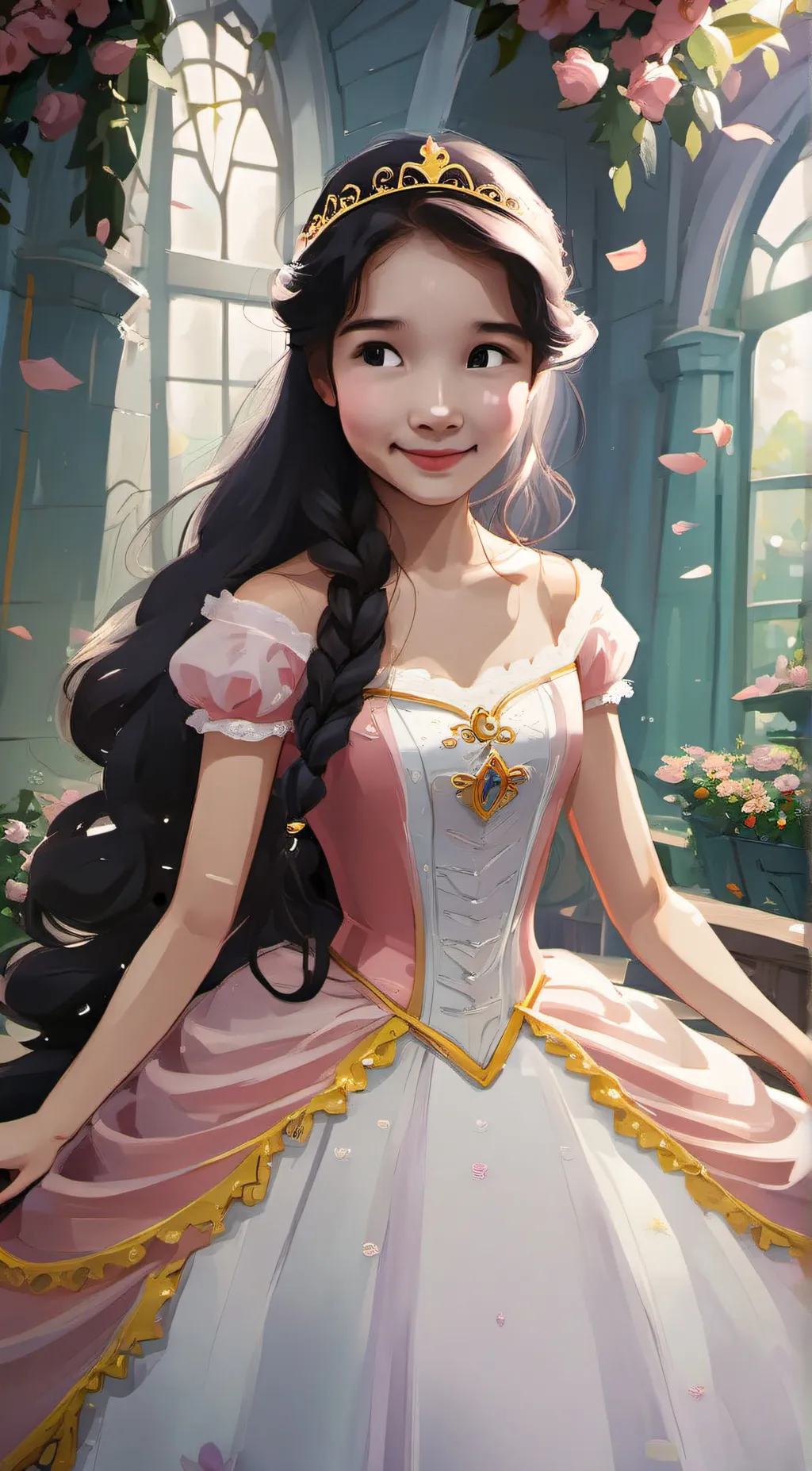 ai character: Rapunzel background