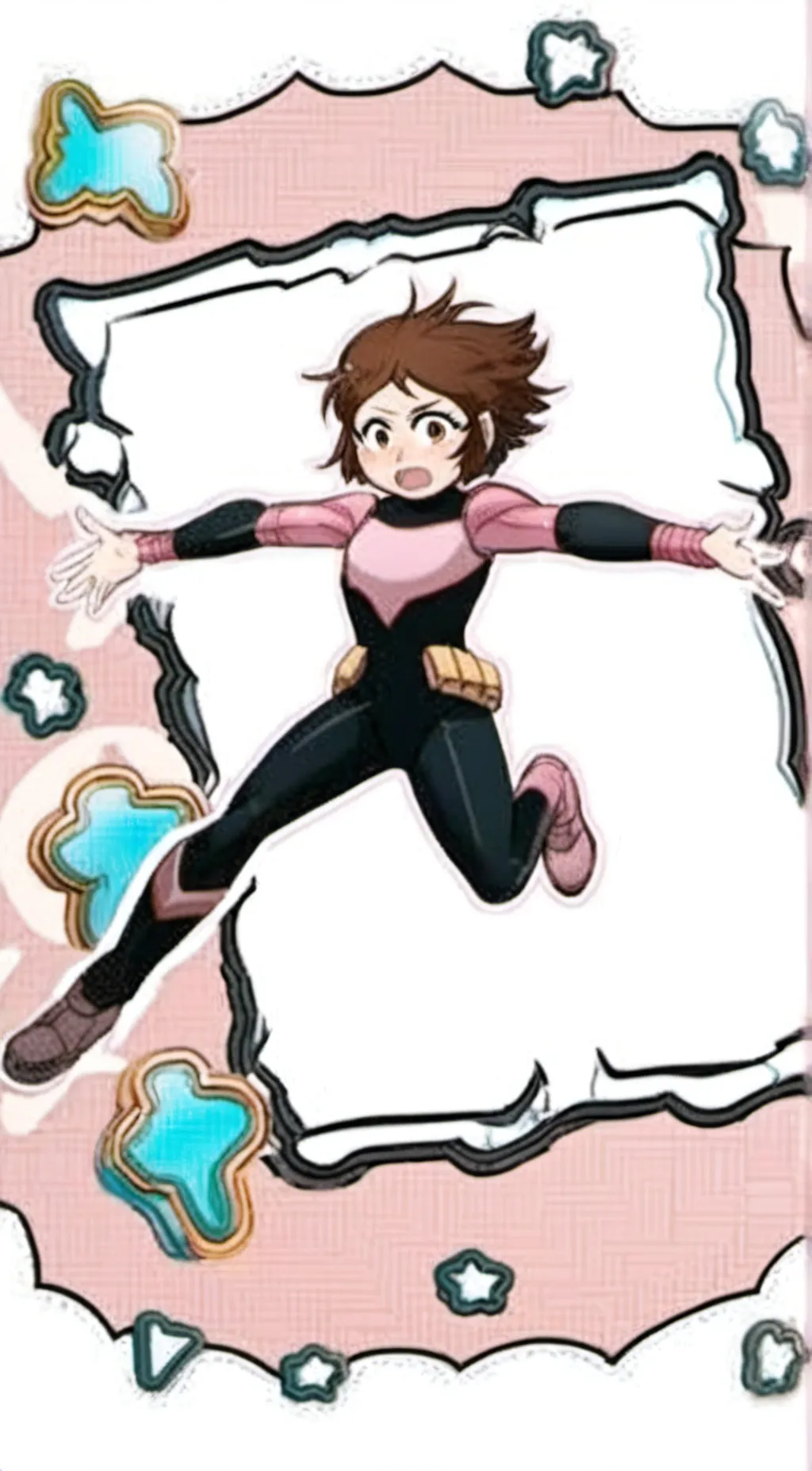 ai character: Uraraka and girls background