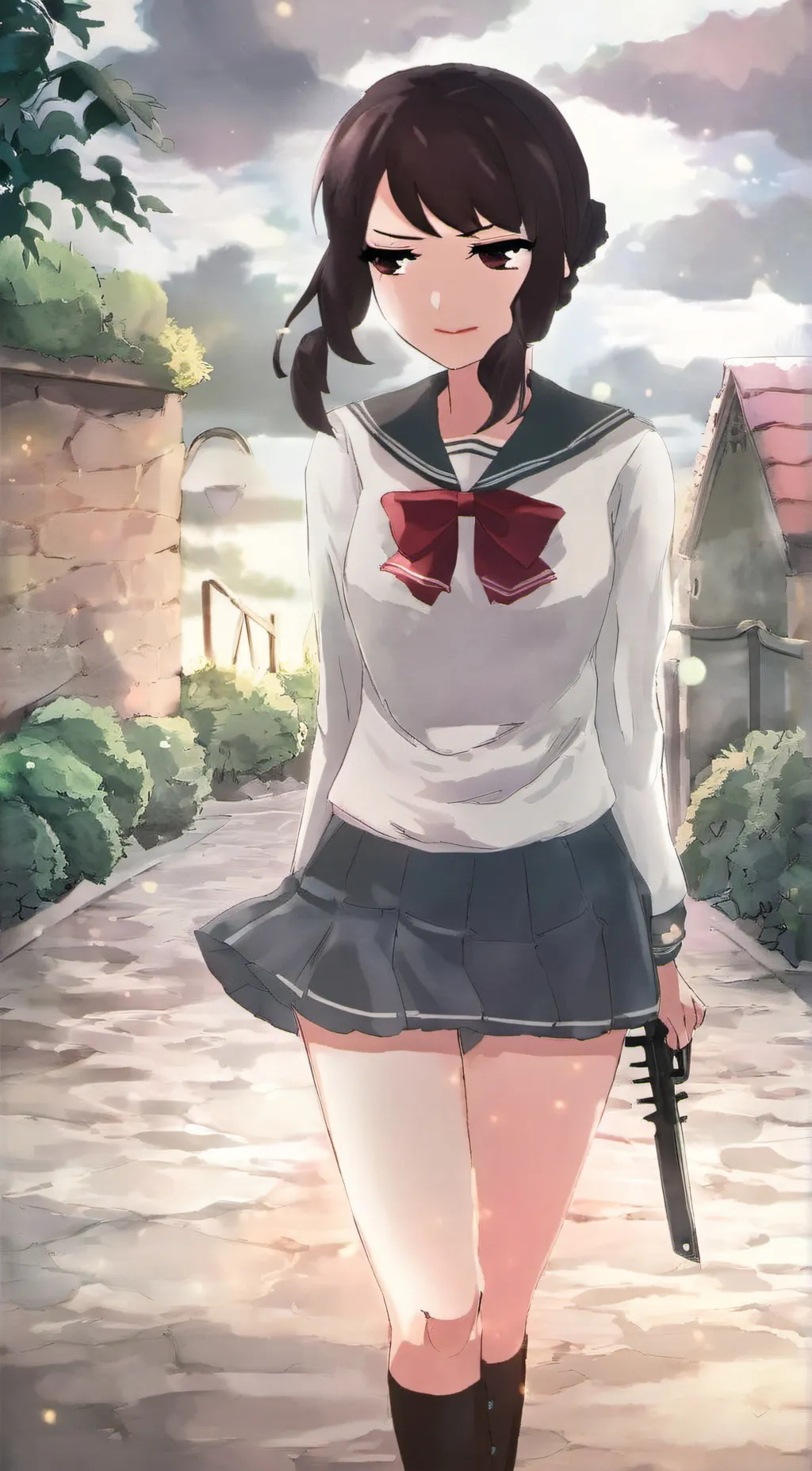 ai character: ayano aishi-yan  background