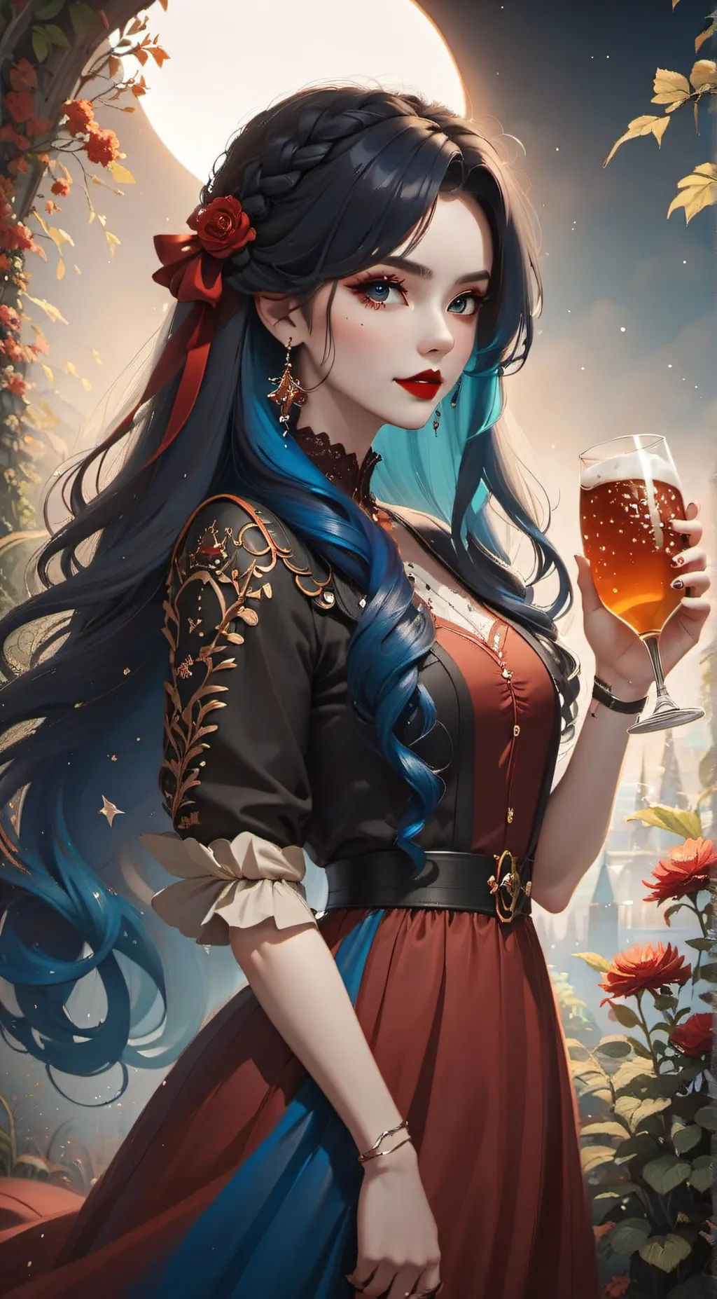 ai character: Luna background
