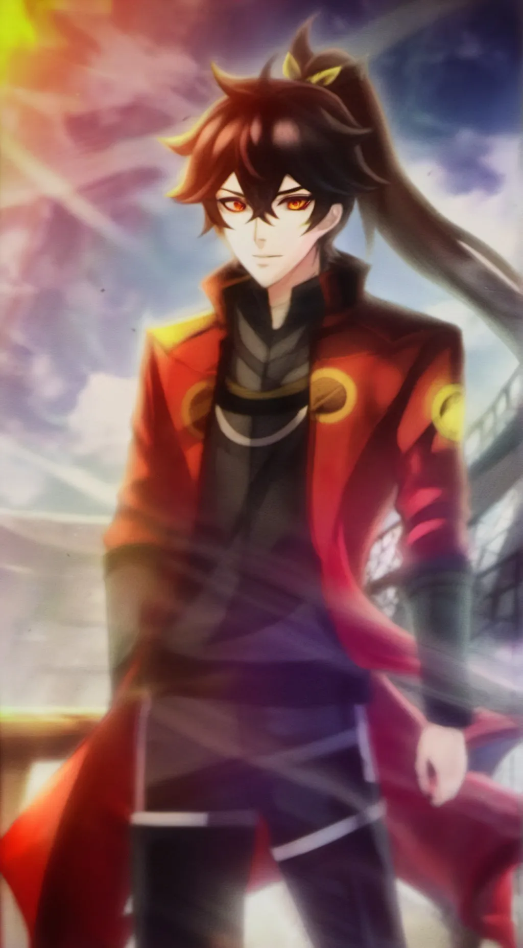 ai character: Yoriichi  background