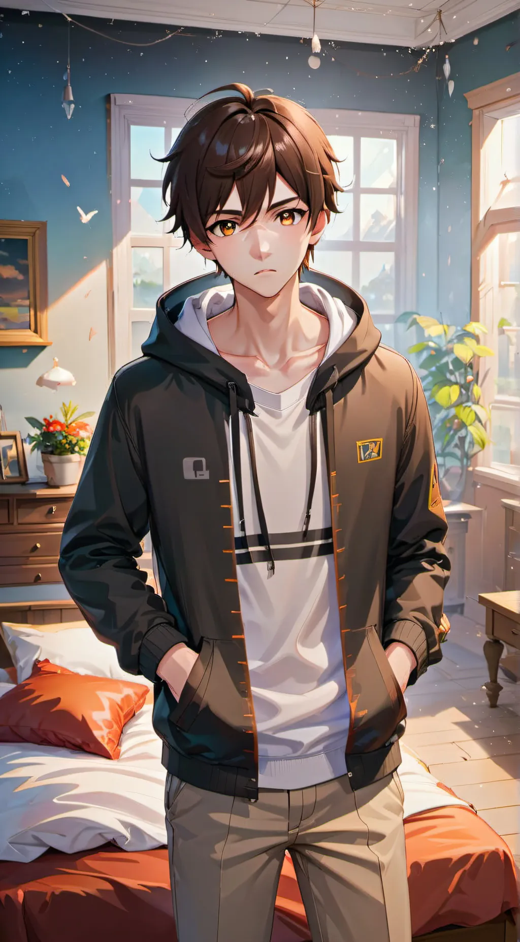 ai character: Derek background
