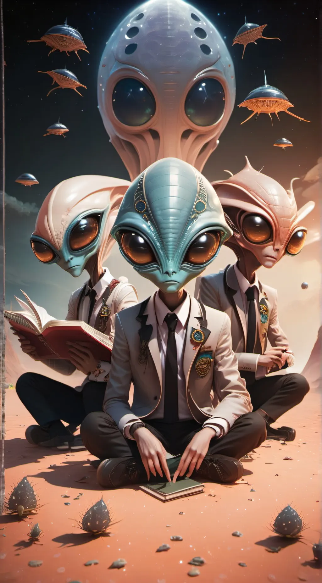 ai character: Alien school background