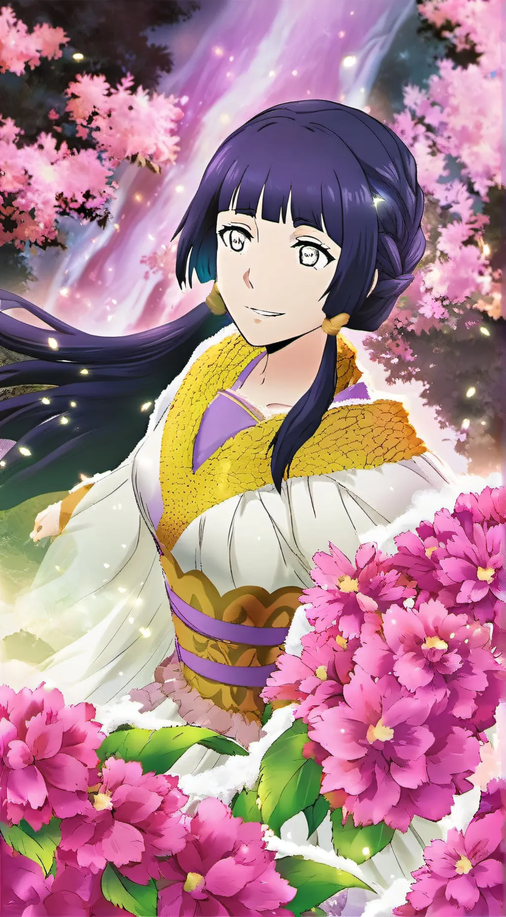 ai character: Hinata Hyuga background