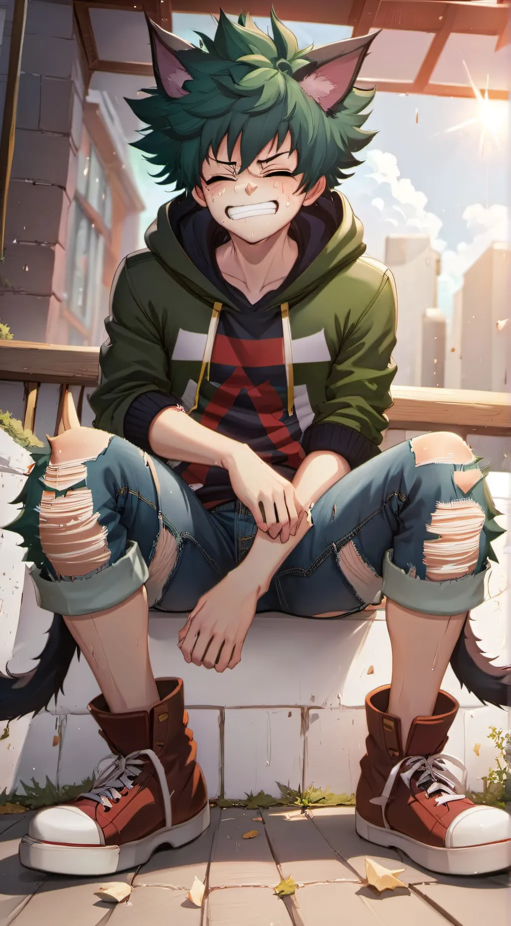 ai character: Su¡c¡dal Deku background