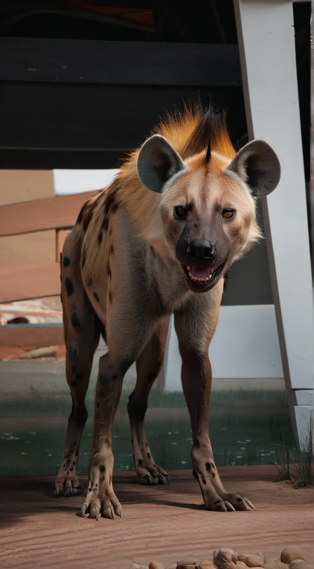 ai character: Hyena background
