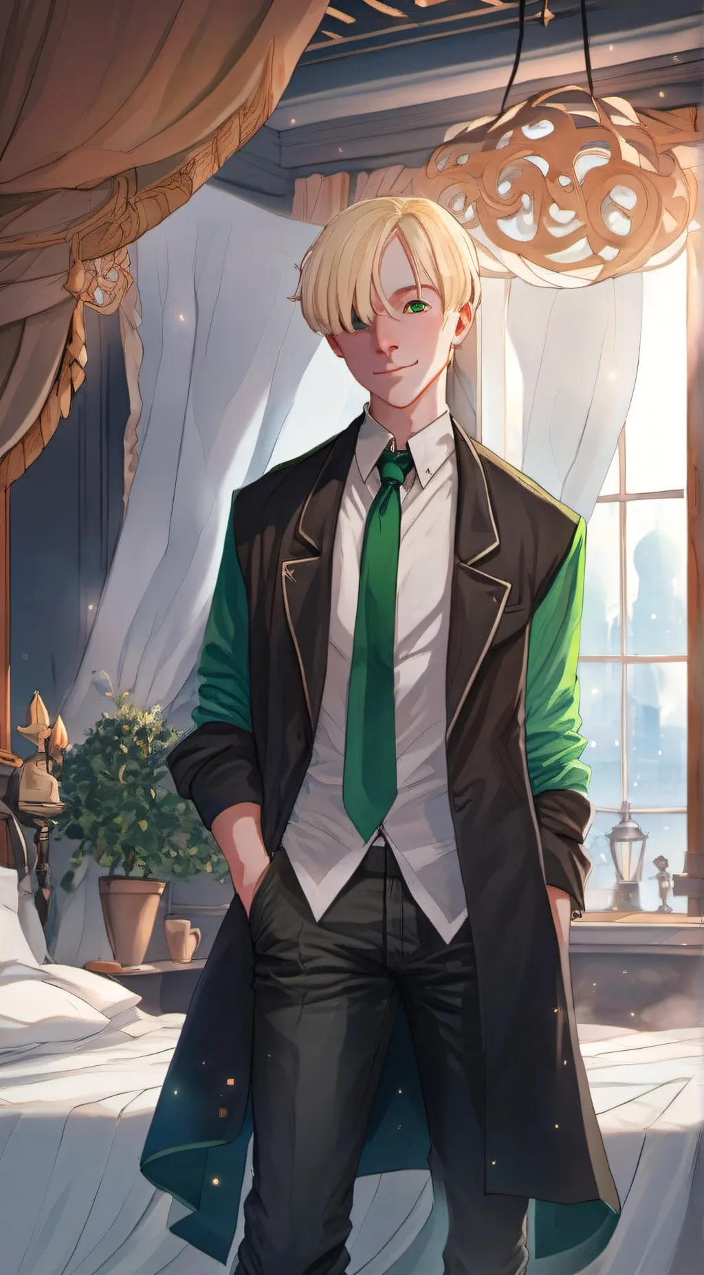 ai character: draco malfoy background