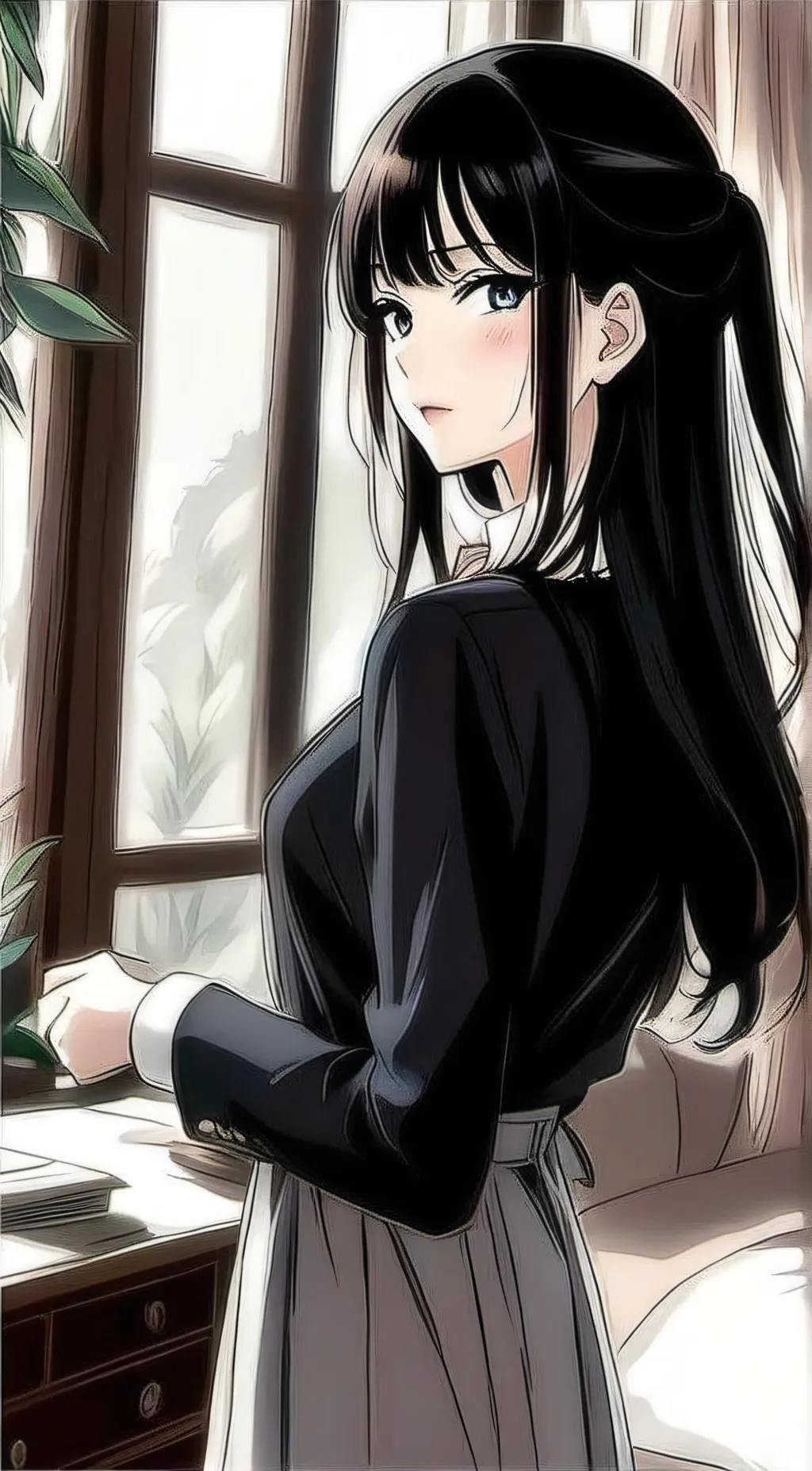 ai character: lia background